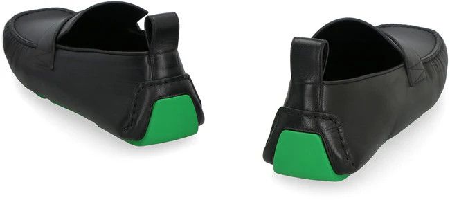 Bottega Veneta o1y0526 Leather Loafers in Black Size US 6 / EU 39 - 3 Thumbnail