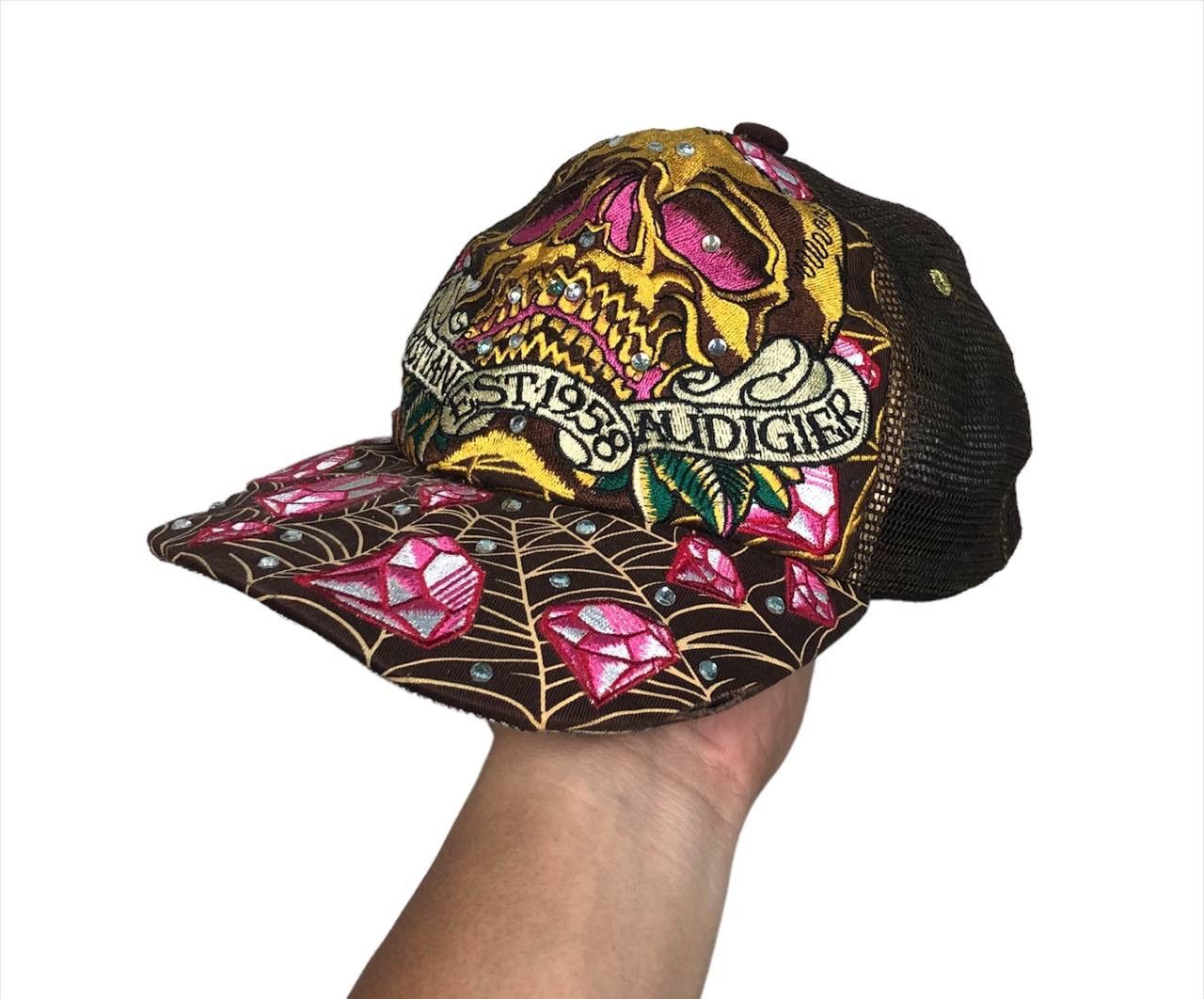 Christian Audigier HOT🔥 Christian Audigier Ed Hardy Trucker Hat Skull Cap Size ONE SIZE - 2 Thumbnail