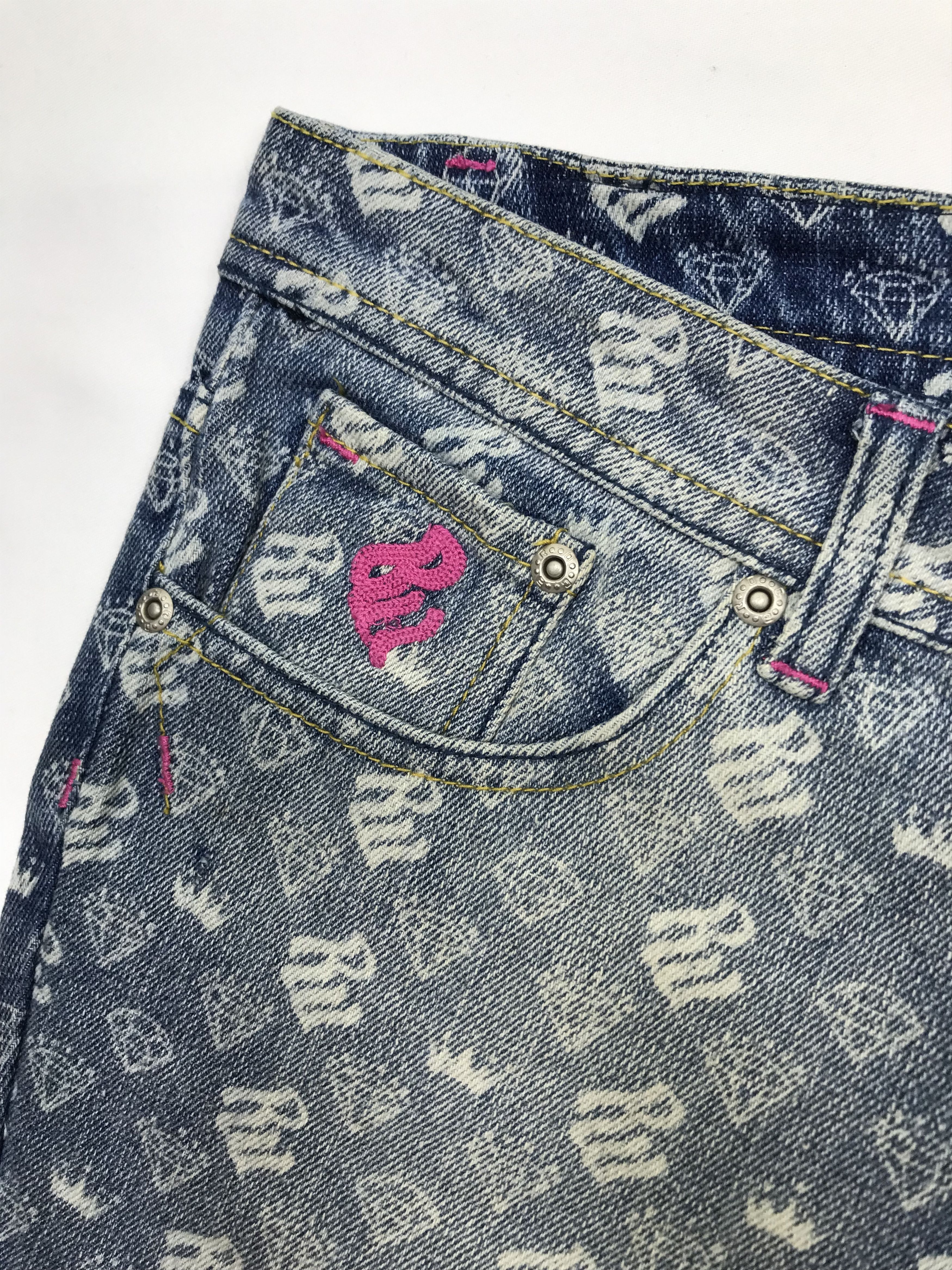 Rocawear Vintage Rocawear Monogram Bell Bottom Flare Jeans Size 29" - 10 Thumbnail