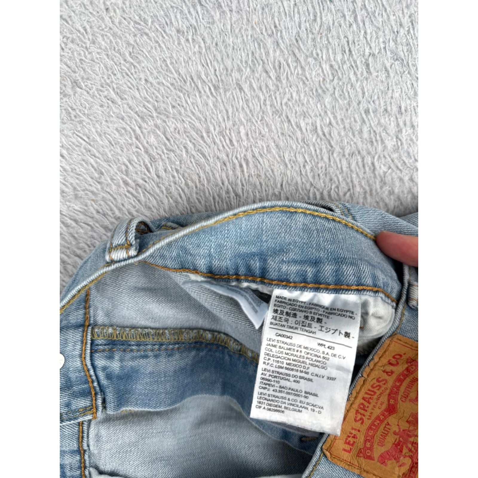 Levi's Levis Shorts Women 40 Light Blue 514 Cut Off Denim Cotton Blend Zip Fly 38x4 Comfortable Pockets 80s Vintage Theme Cross Size 27" / US 4 / IT 40 - 7 Thumbnail