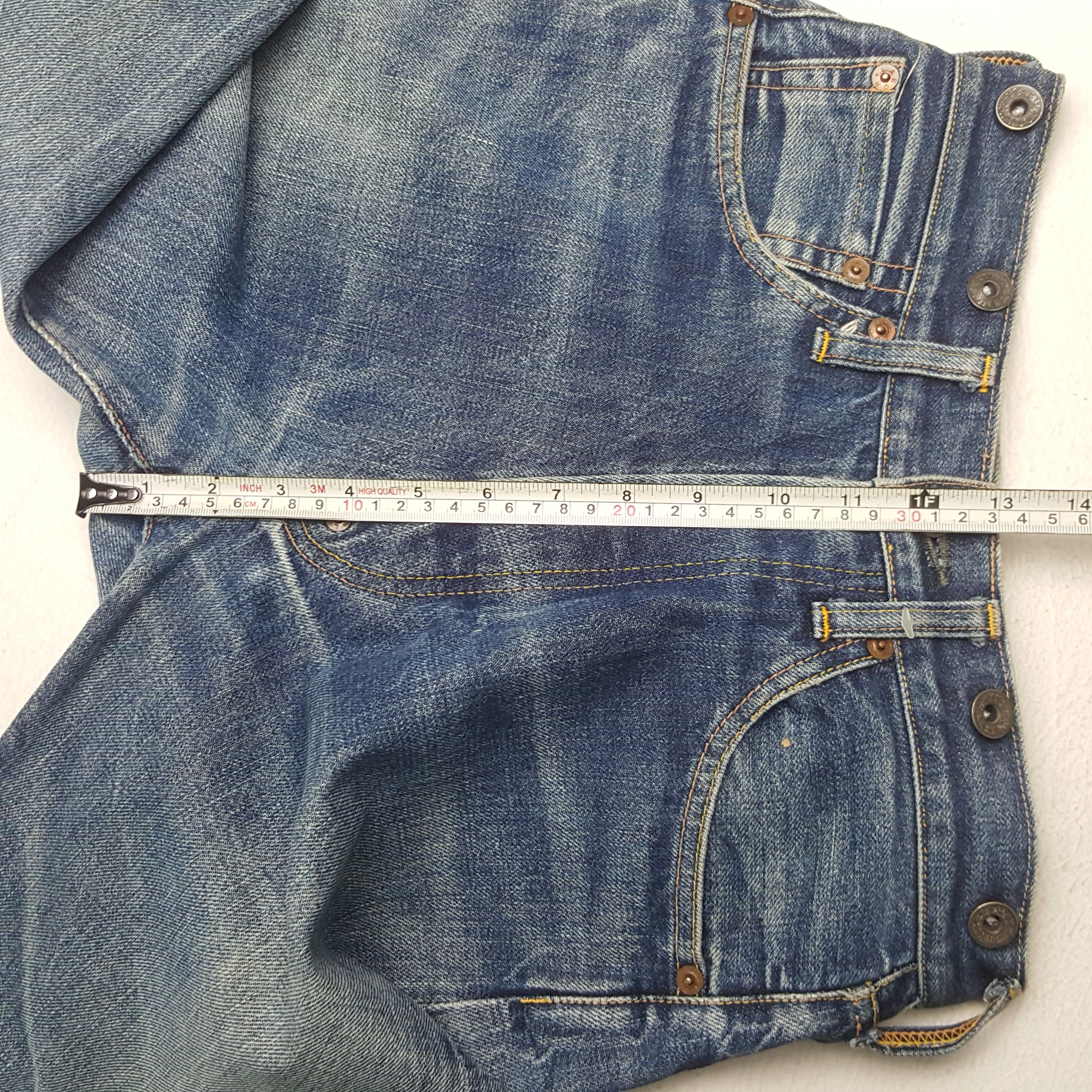 Evisu × Japanese Brand × Vintage Vintage Evis Selvedge Japanese Daicock Custom Denim Jeans Size US 26 / EU 42 - 9 Thumbnail