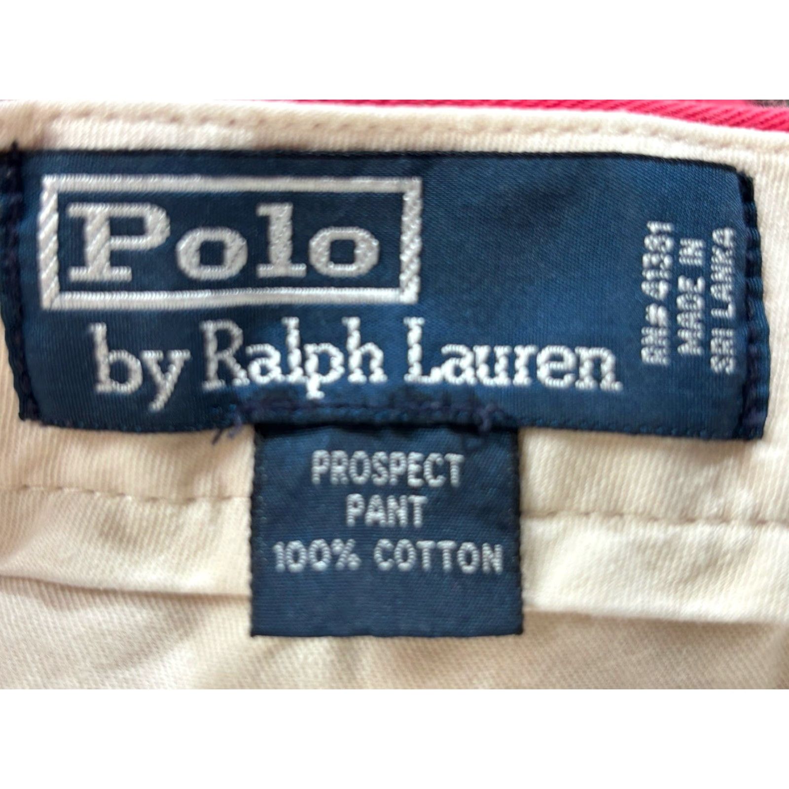 Polo Ralph Lauren VINTAGE Polo Ralph Lauren Prospect Chino Pants Men’s 32x32 Light Red Pink Cotton Flat Front Preppy Size US XS / EU 42 / 0 - 6 Thumbnail