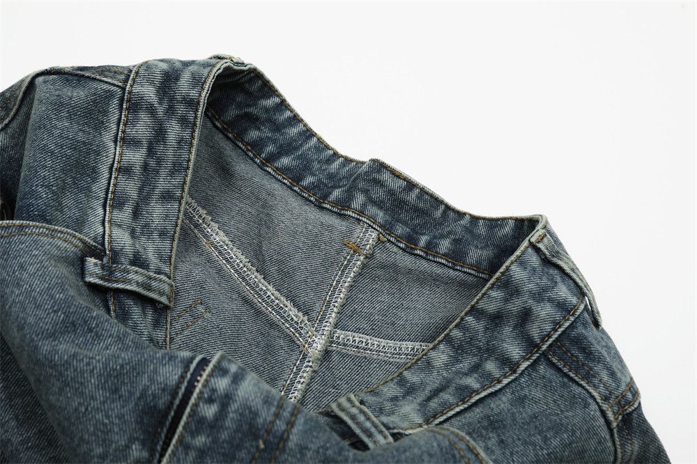 Japanese Brand × Jean Distressed washed punk fun cartoon embroidered denim shorts Size US 32 / EU 48 - 4 Thumbnail