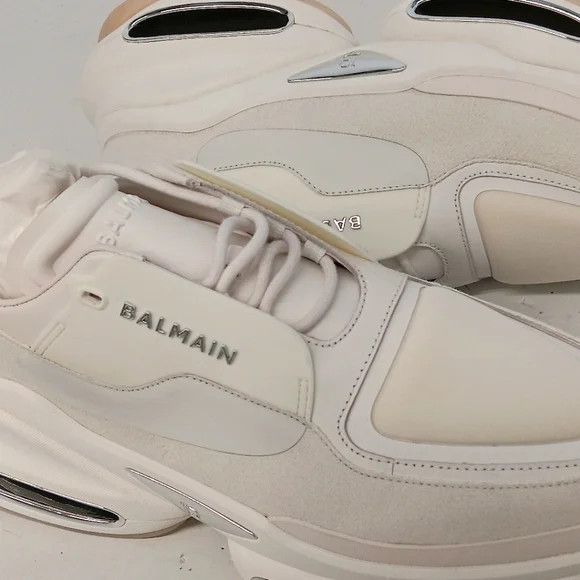 Balmain Balmain Men's White B-Bold Low-Top Sneakers - EU44/US11 Size US 11 / EU 44 - 6 Thumbnail