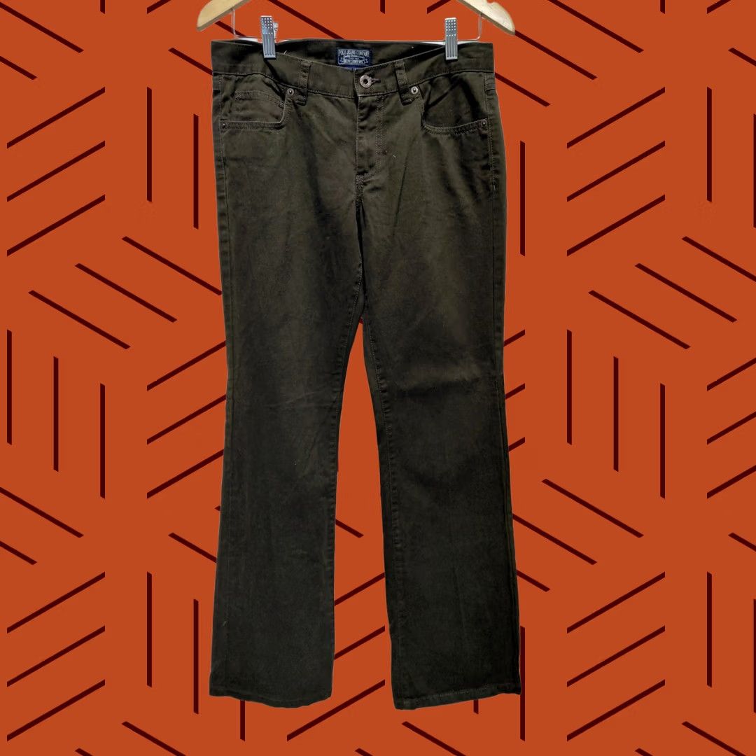 Vintage Polo Jeans Company Ralph Lauren Olive Green Pants Denim Size 6x32 Size 28" / US 6 / IT 42 - 1 Thumbnail