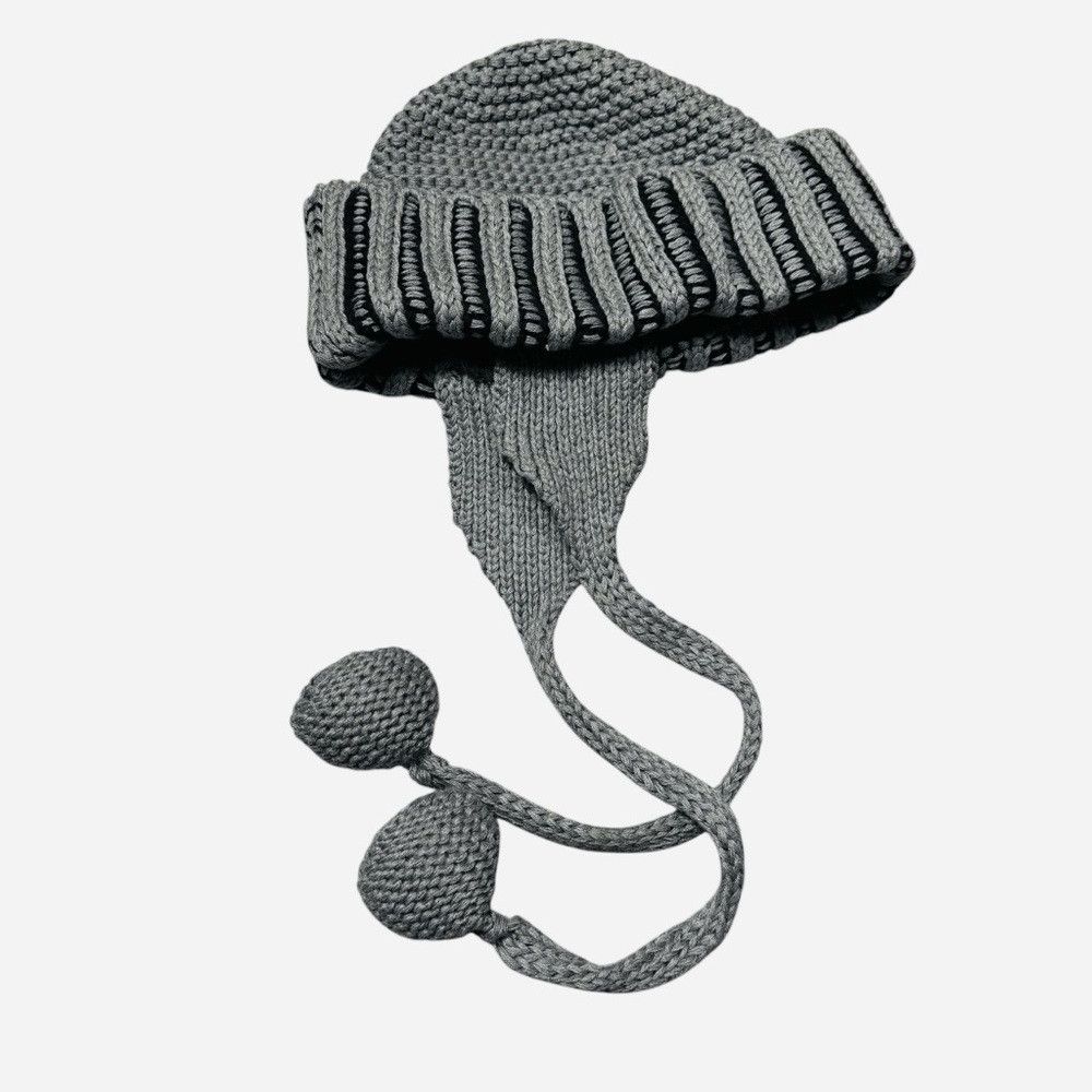 Anthropologie New Anthropologie Grey Earflap Hat Size ONE SIZE - 1 Thumbnail