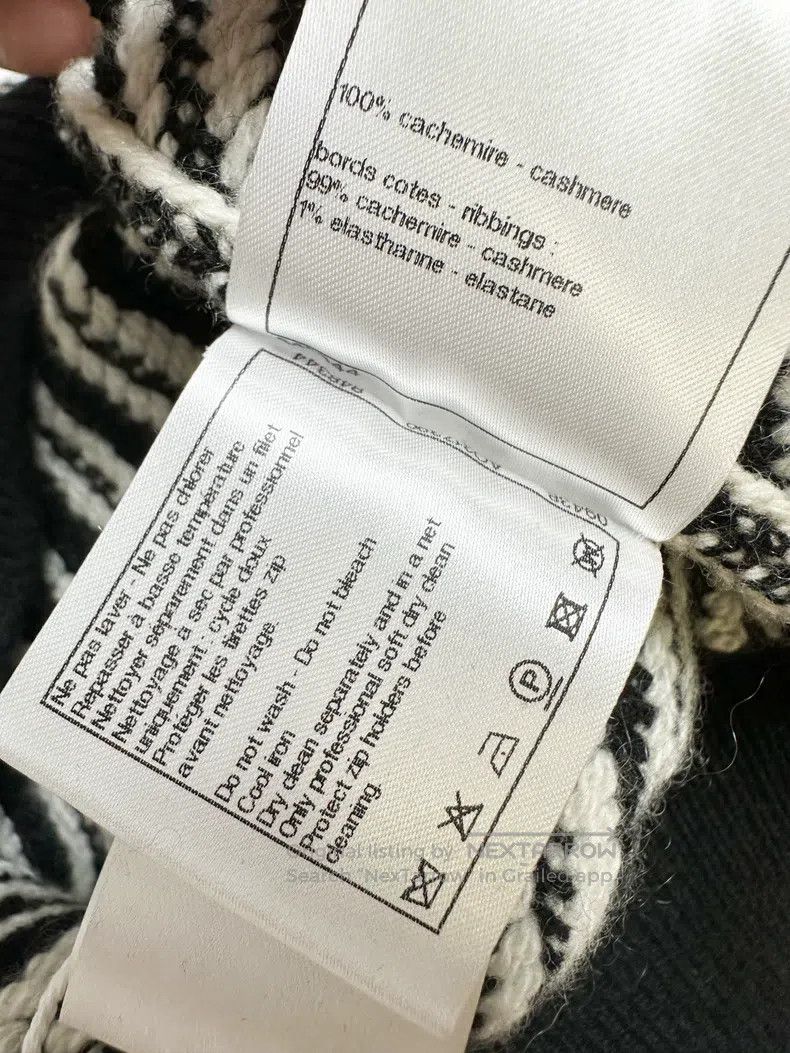 Chanel Chanel 21B black and white colour block oblique stripe sha Size S / US 4 / IT 40 - 8 Thumbnail