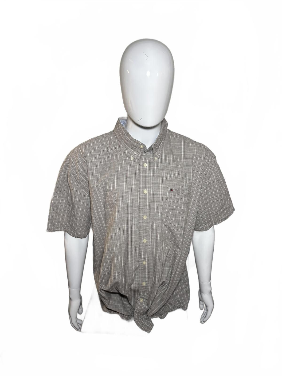 Tommy Hilfiger Tommy Hilfiger Short Sleeve Plaid Shirt Size US XXL / EU 58 / 5 - 2 Thumbnail