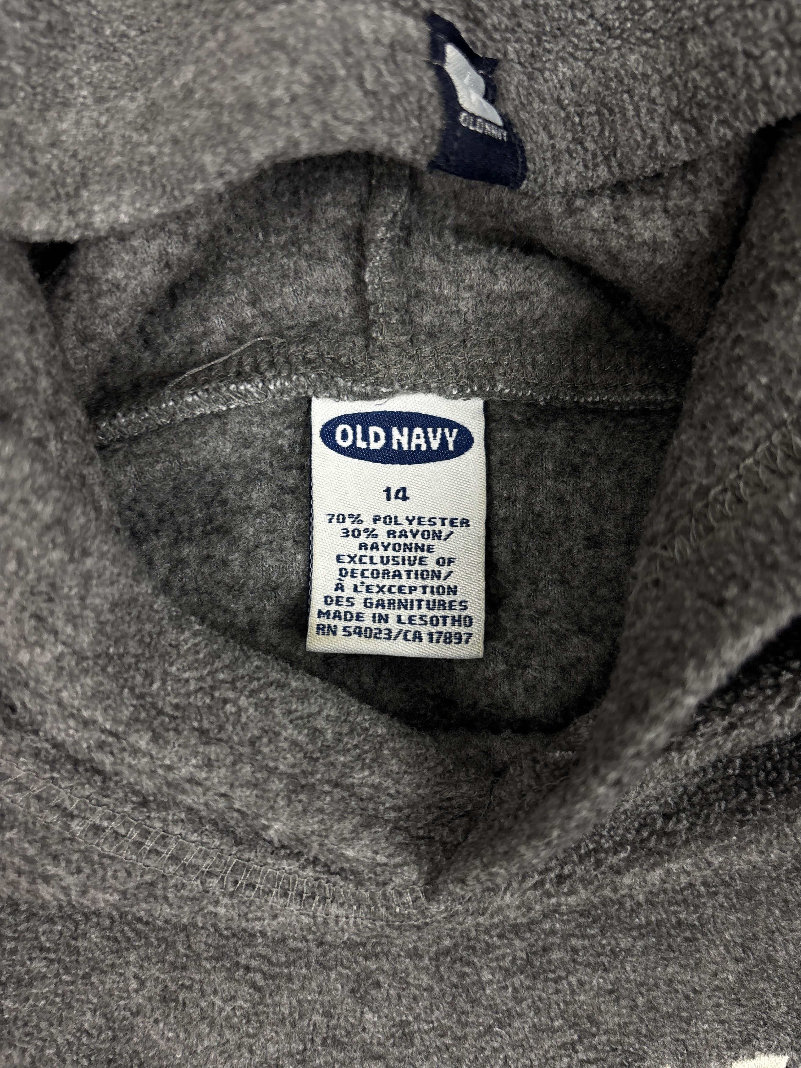 Old Navy Vintage Old Navy Grey Fleece Hoodie Size US S / EU 44-46 / 1 - 3 Thumbnail