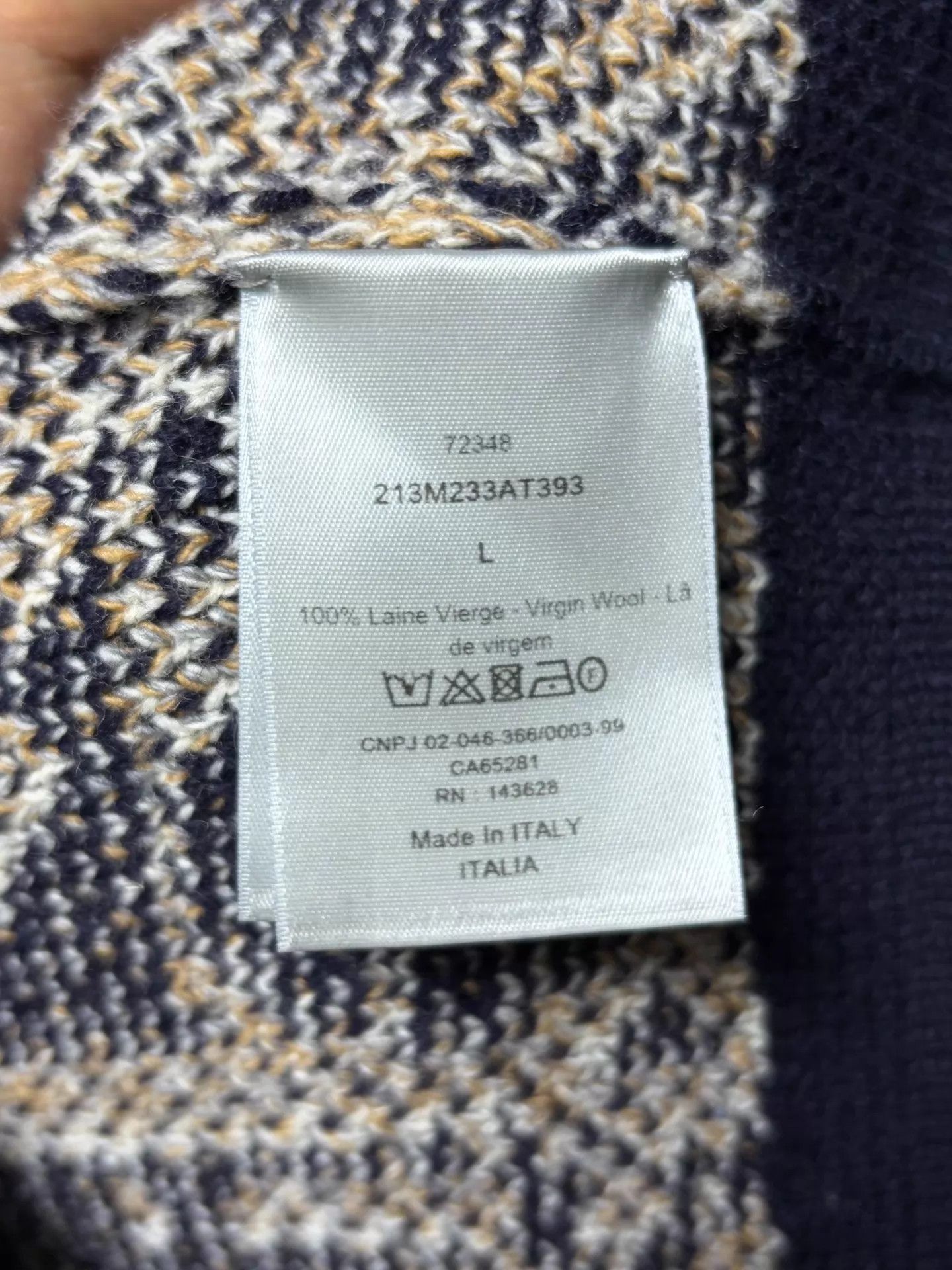 Dior Dior Allover Print 100% Wool Knit Cardigan L Size US L / EU 52-54 / 3 - 4 Thumbnail