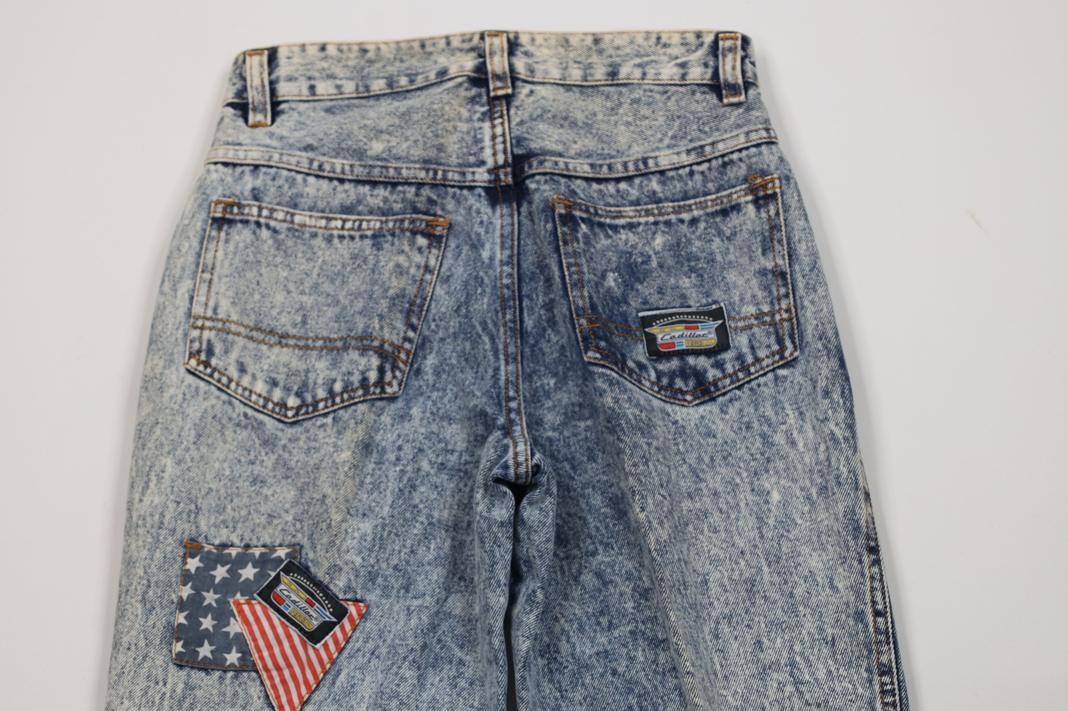 Cadillac Deadstock Vintage 80s 90s Cadillac Acid Wash Denim Jeans Size 28" / US 6 / IT 42 - 12 Thumbnail