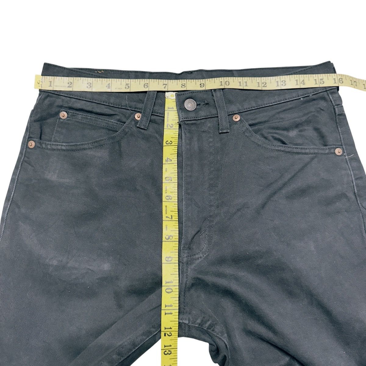 Levi's Vintage Levis 517 Black Denim Flare Jeans Hedi Slimane Size US 32 / EU 48 - 8 Thumbnail