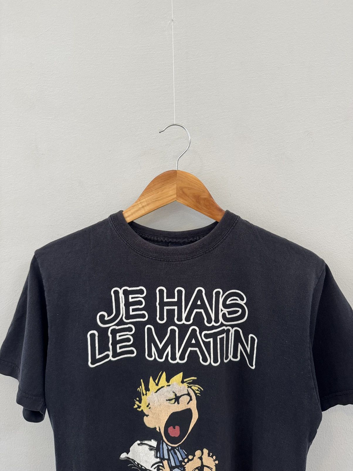 Vintage Vintage T-Shirt Je Hais Le Matin Vars Spirit Size US S / EU 44-46 / 1 - 2 Thumbnail