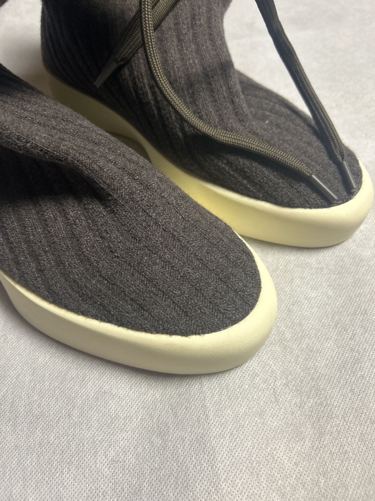 Fear of God Fear Of God Brown Moc Knit Sneakers Size US 13 / EU 46 - 7 Thumbnail