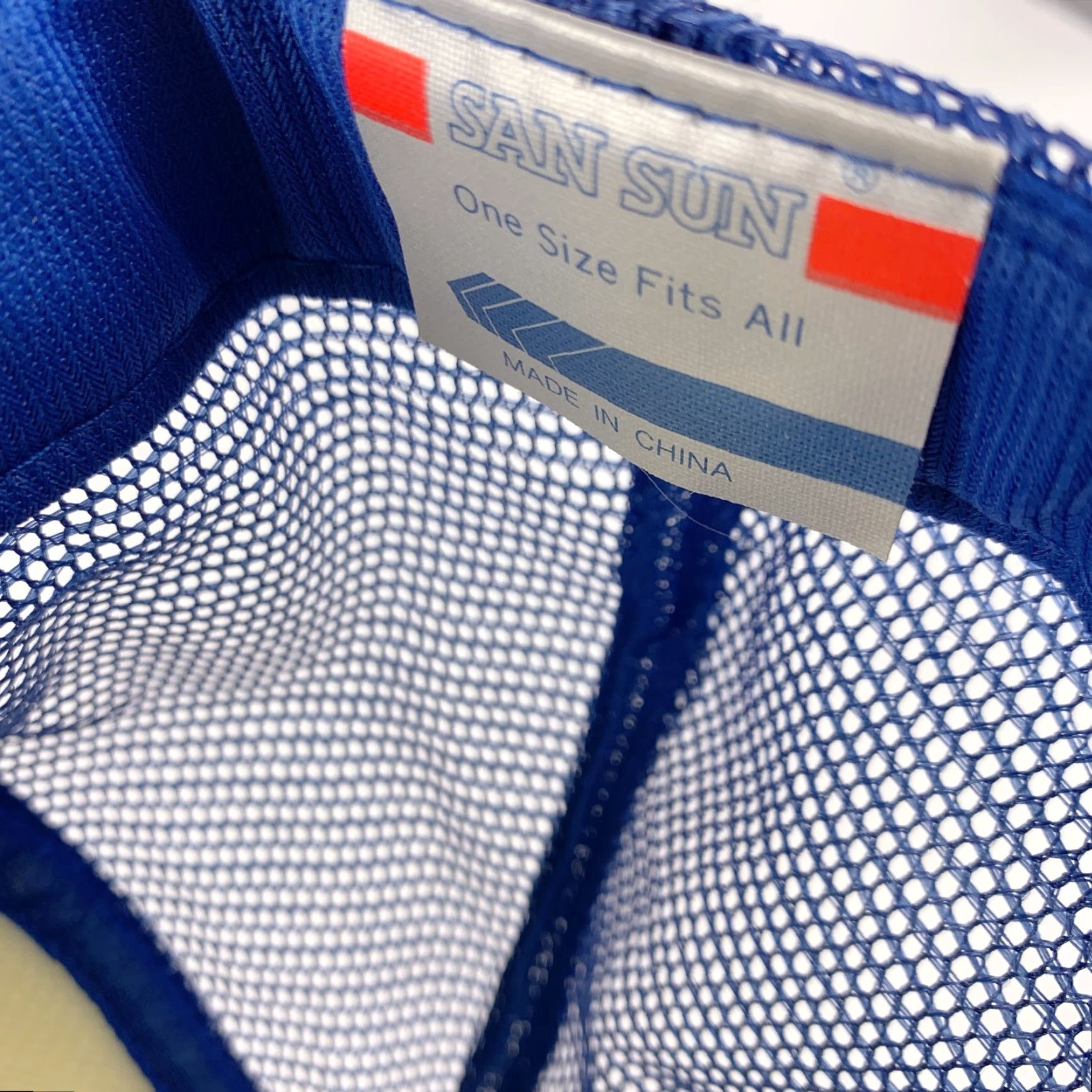 Vintage VINTAGE San Sun St Ann Parish Walker Kansas Blue White Snapback Trucker Hat Cap One Size Adults Mens Womens Girls Boys? Size ONE SIZE - 6 Thumbnail