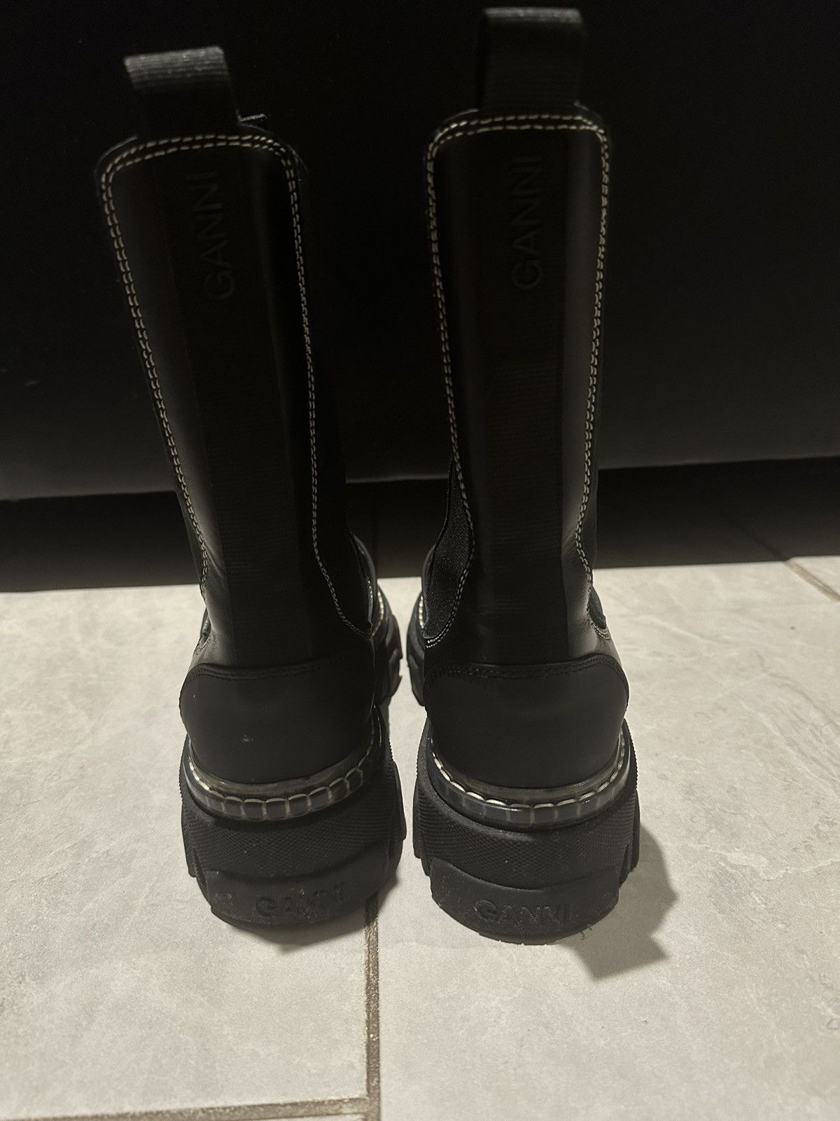 Ganni GANNI cleated mid Chelsea boots Size US 8 / IT 38 - 3 Thumbnail