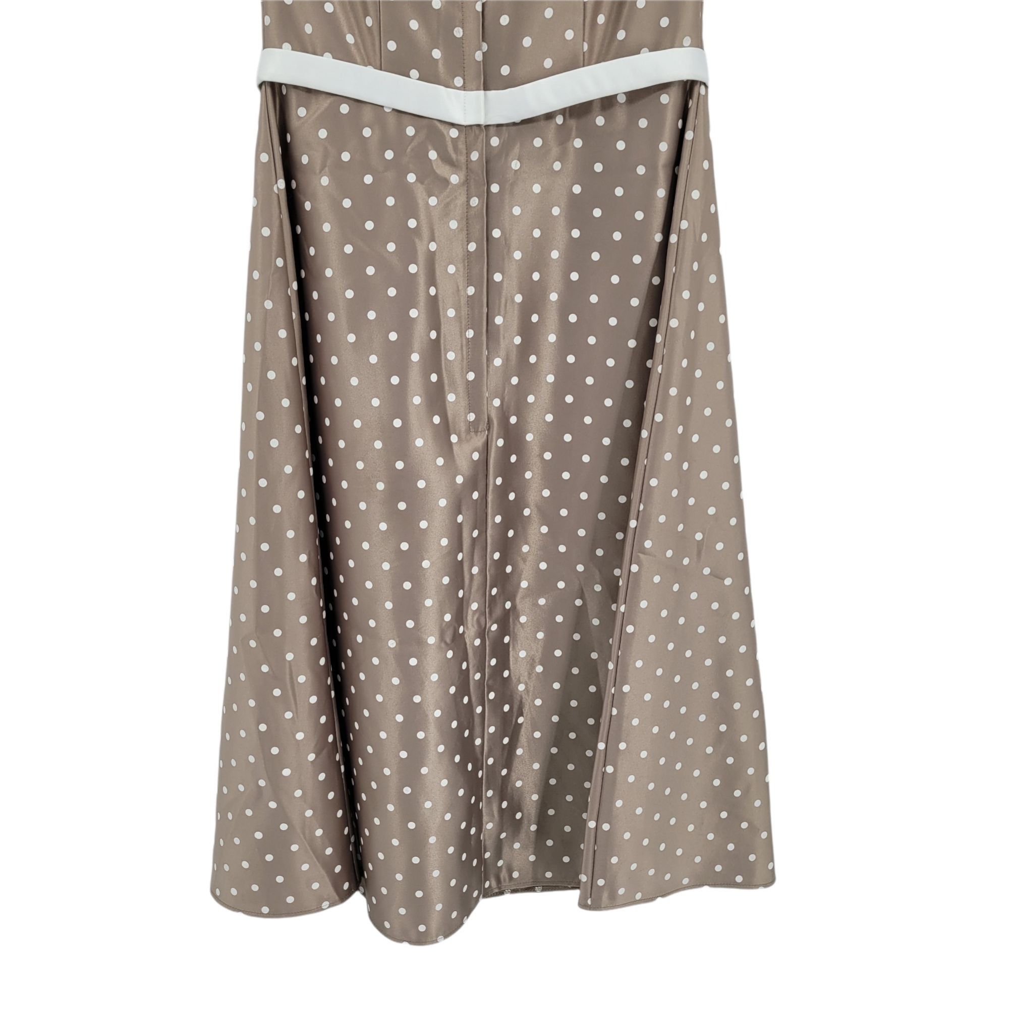 Vintage Vtg Formal Satin Strapless Polka Dot Dress Sz 6 Bow Accent C Size M / US 6-8 / IT 42-44 - 8 Thumbnail