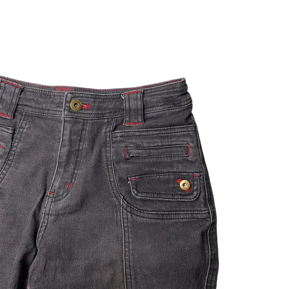 Japanese Brand Flared Lowrise Washed Straight Cut Jeans Size US 28 / EU 44 - 5 Thumbnail