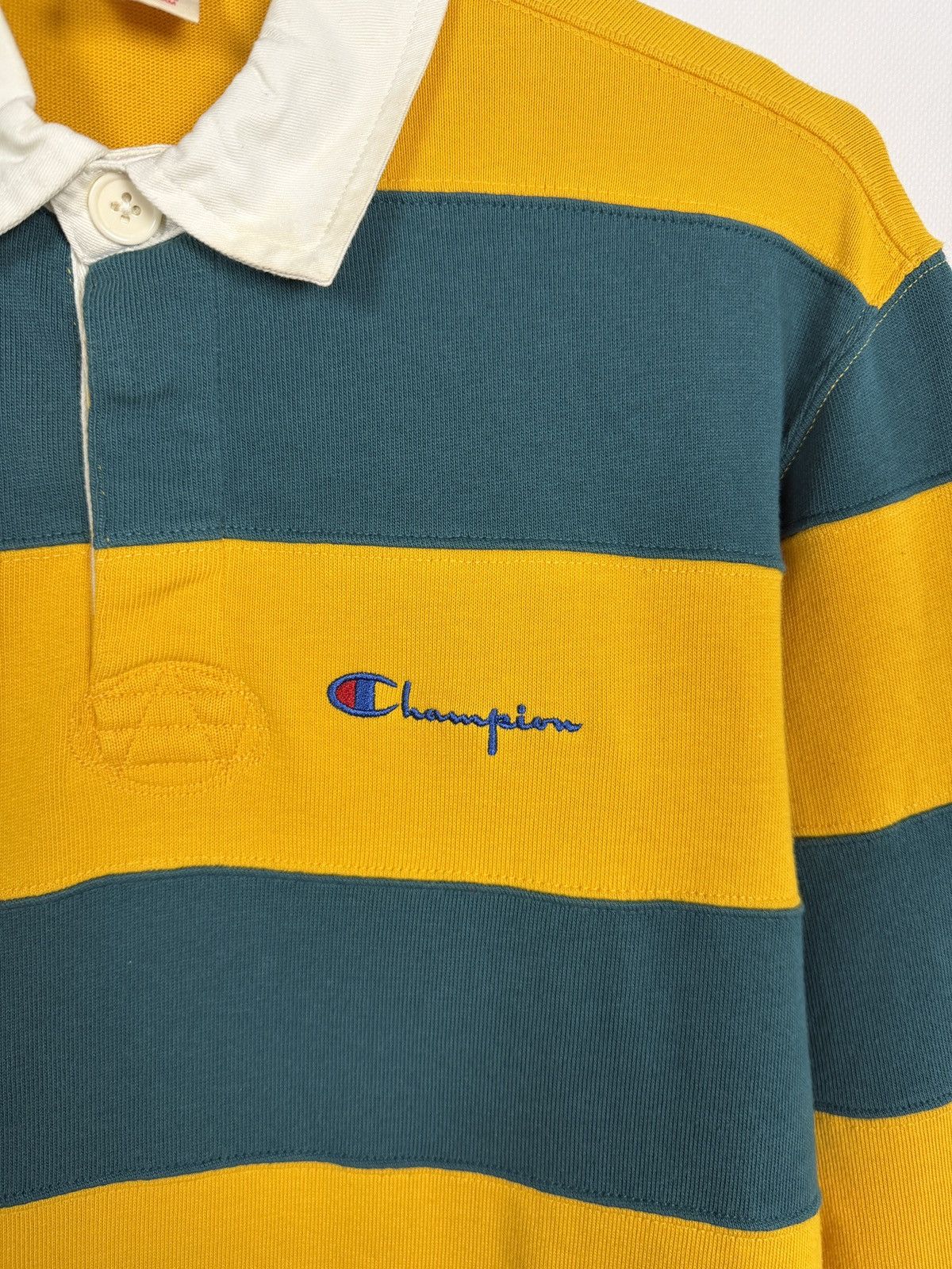 Champion Champion Long Sleeve Striped Rugby Shirt Streetwear Size S Size US S / EU 44-46 / 1 - 6 Thumbnail