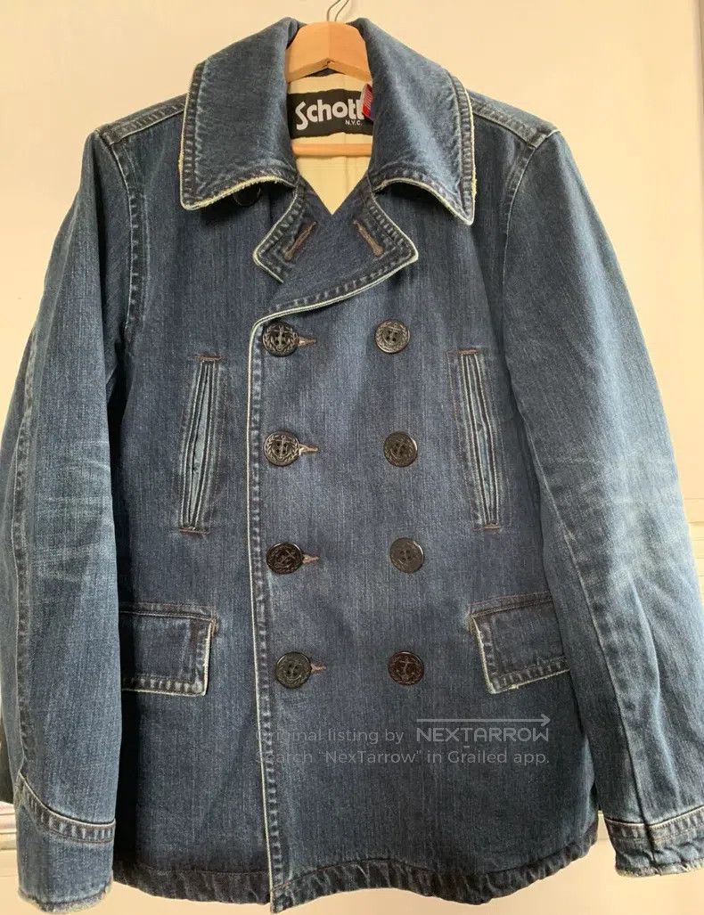 Schott Schott 740 trench coat denim jacket Size US M / EU 48-50 / 2 - 1 Thumbnail