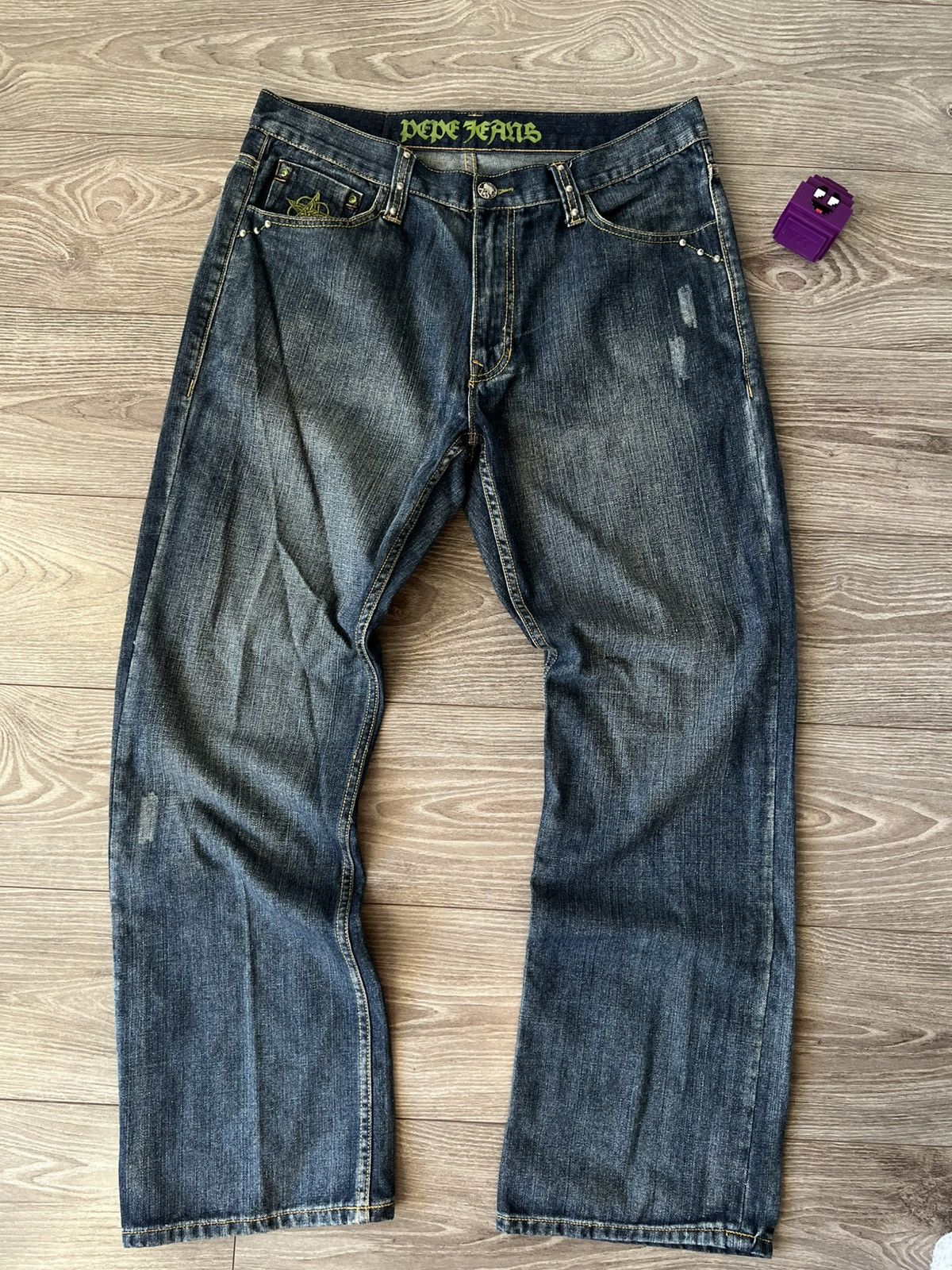 Pepe Jeans Pepe Jeans Avant Garde Opium Embroidered Logo Y2K Jeans Size US 36 / EU 52 - 18 Thumbnail