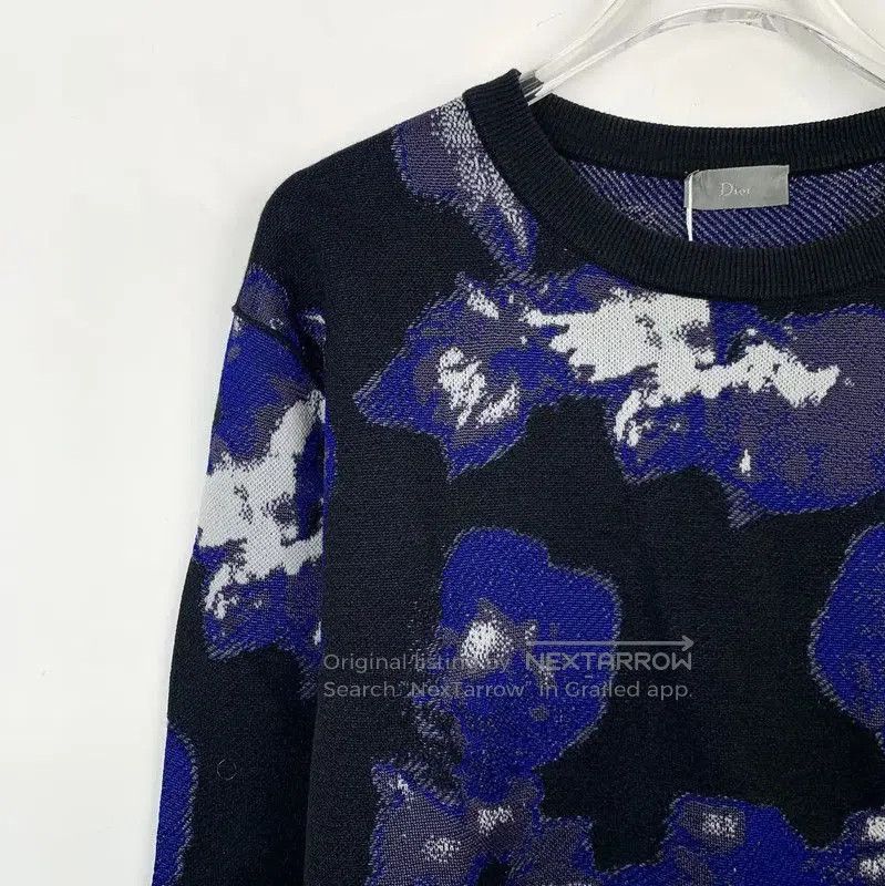 Dior Dior Blue Floral Men's Sweatshirt . Size US M / EU 48-50 / 2 - 3 Thumbnail