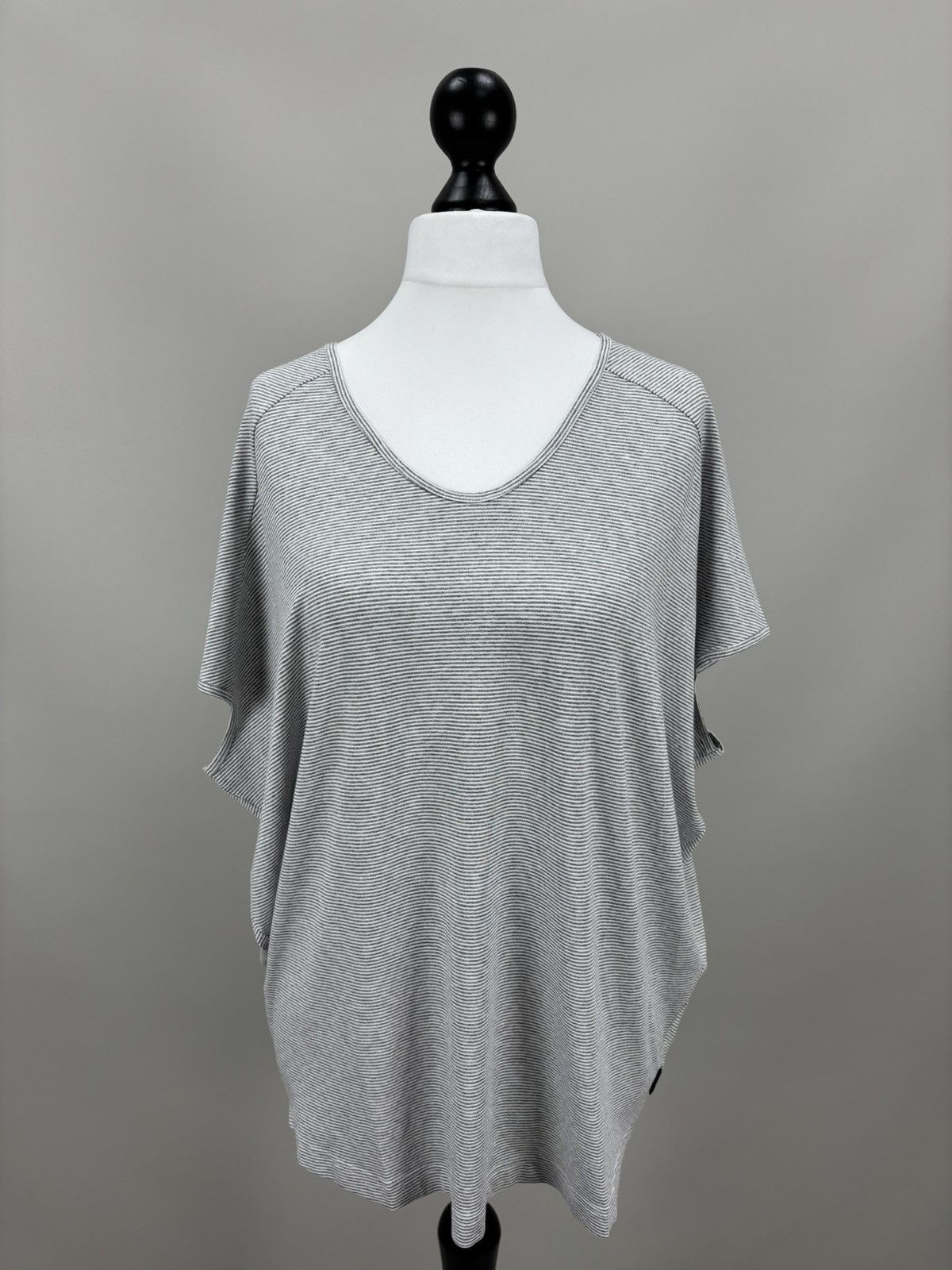 OSKA Womens t shirt OSKA Size 3 Color White/Gray Size L / US 10 / IT 46 - 2 Thumbnail