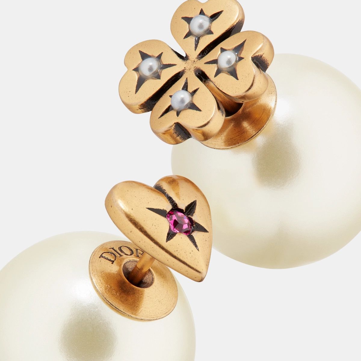 Dior o1bcso1str0126 Size:OS/Tribales Earrings in Golden/White Size ONE SIZE - 3 Thumbnail