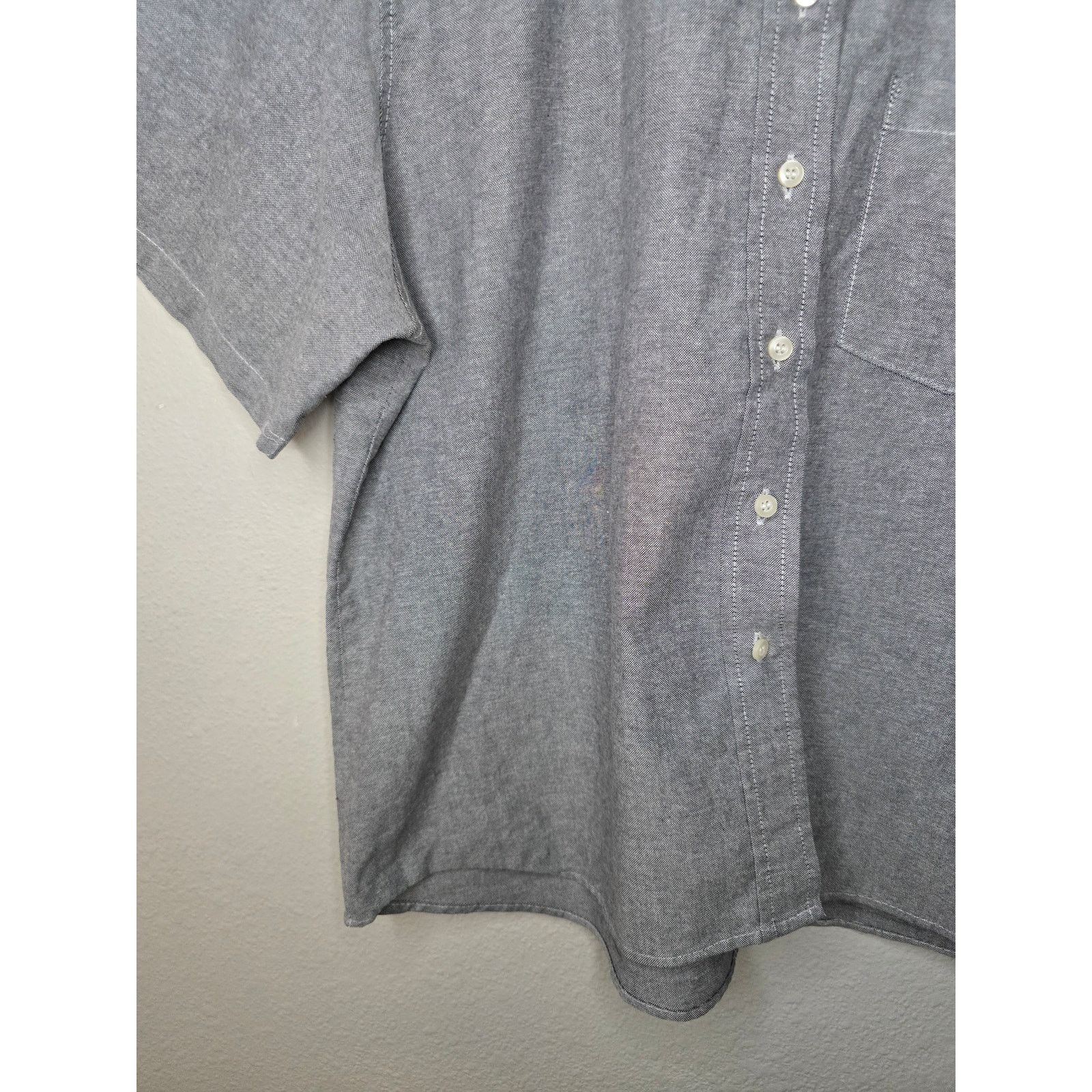 Vintage Red Kap Short Sleeve Button Down XL Gray Workwear Shirt Size US XL / EU 56 / 4 - 4 Thumbnail