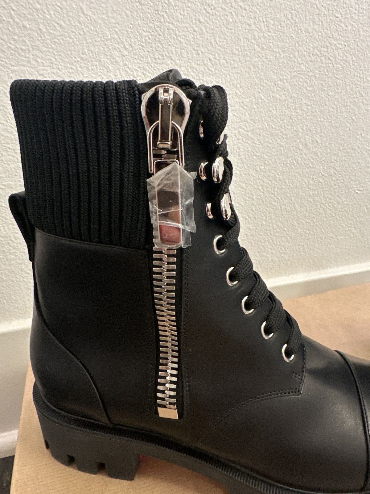 Christian Louboutin Christian Louboutin En Hiver Lug Leather Boots Size US 8.5 / IT 38.5 - 4 Thumbnail
