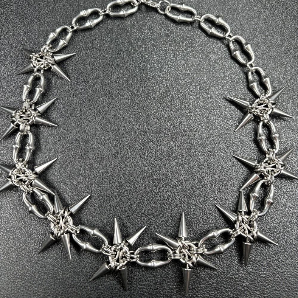 Jewelry Double Layer Chain Cross Choker Size ONE SIZE - 7 Thumbnail
