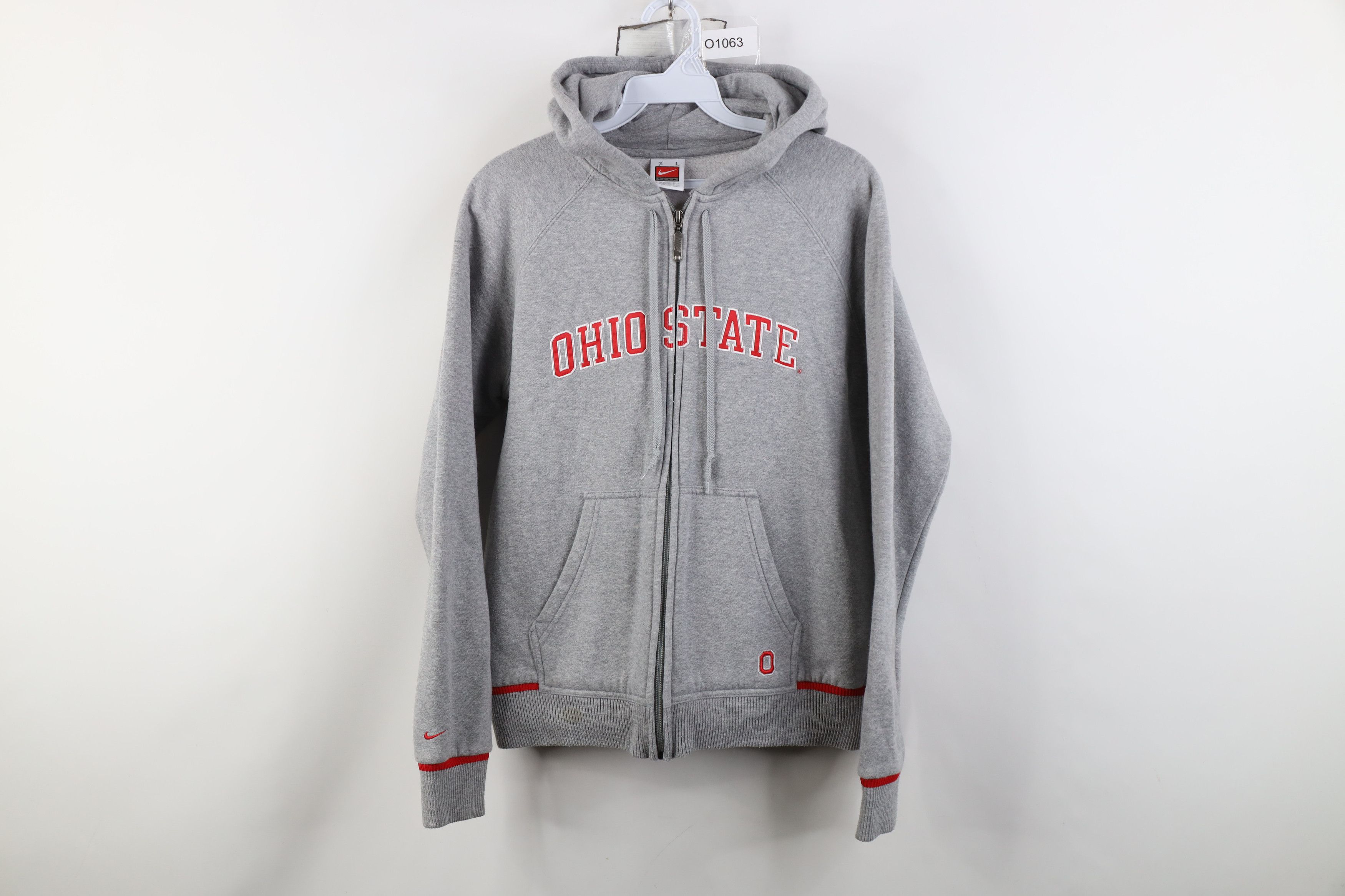 Nike Vintage Nike Scott Mini Swoosh Ohio State University Hoodie Size L / US 10 / IT 46 - 1 Thumbnail