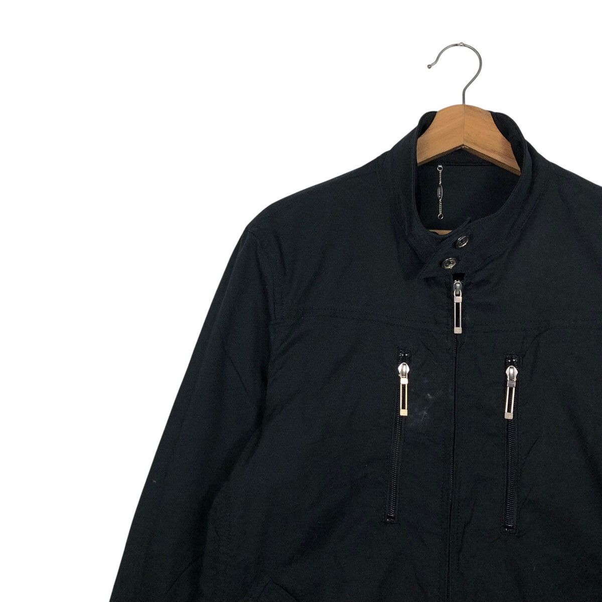 Japanese Brand 📌Rich Black Chore Biker Jacket Junmen Blackine Ginza Japan Size US L / EU 52-54 / 3 - 8 Thumbnail