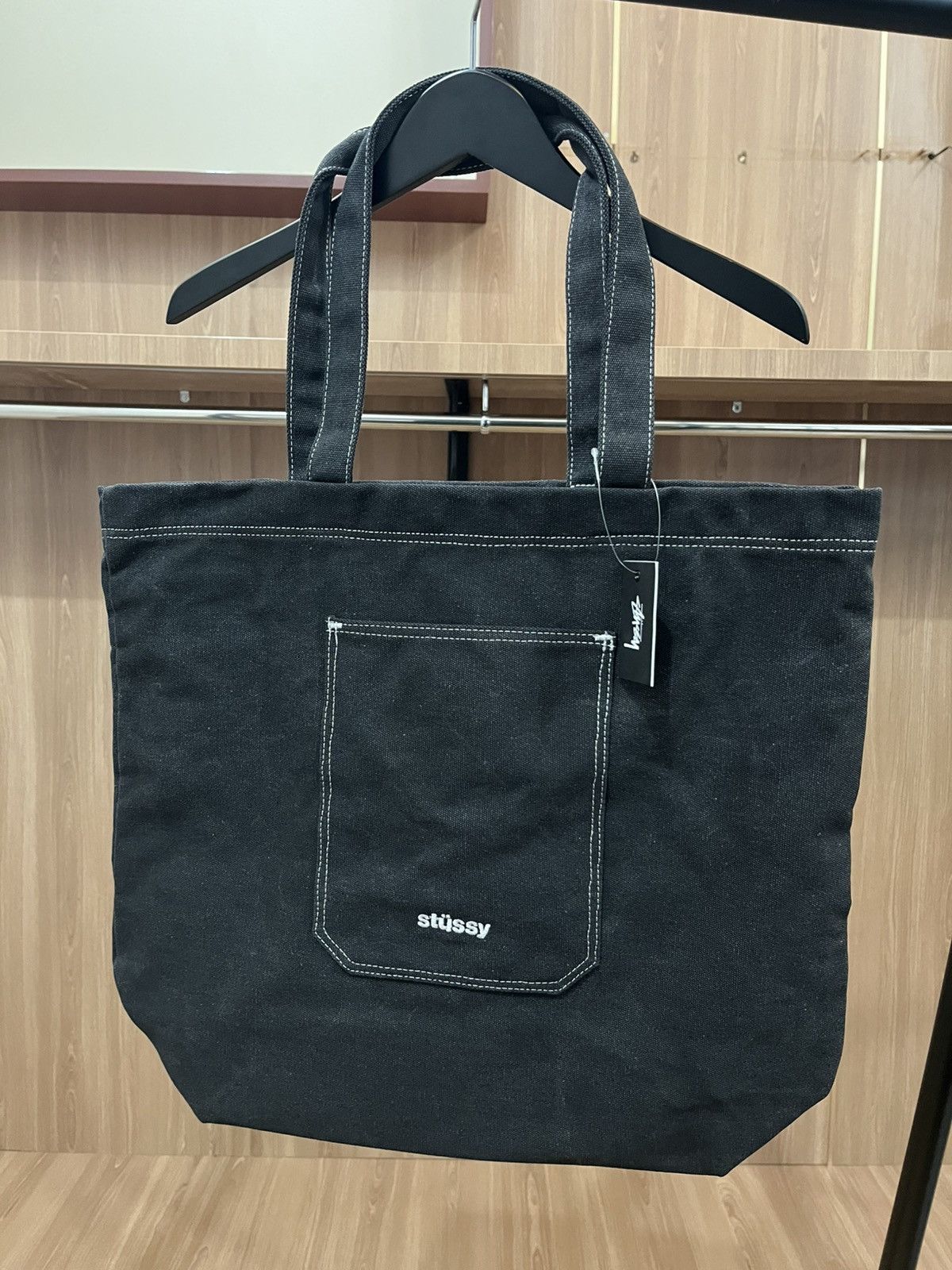 Stussy Stussy Fazer Tote Bag In Black Size ONE SIZE - 1 Thumbnail