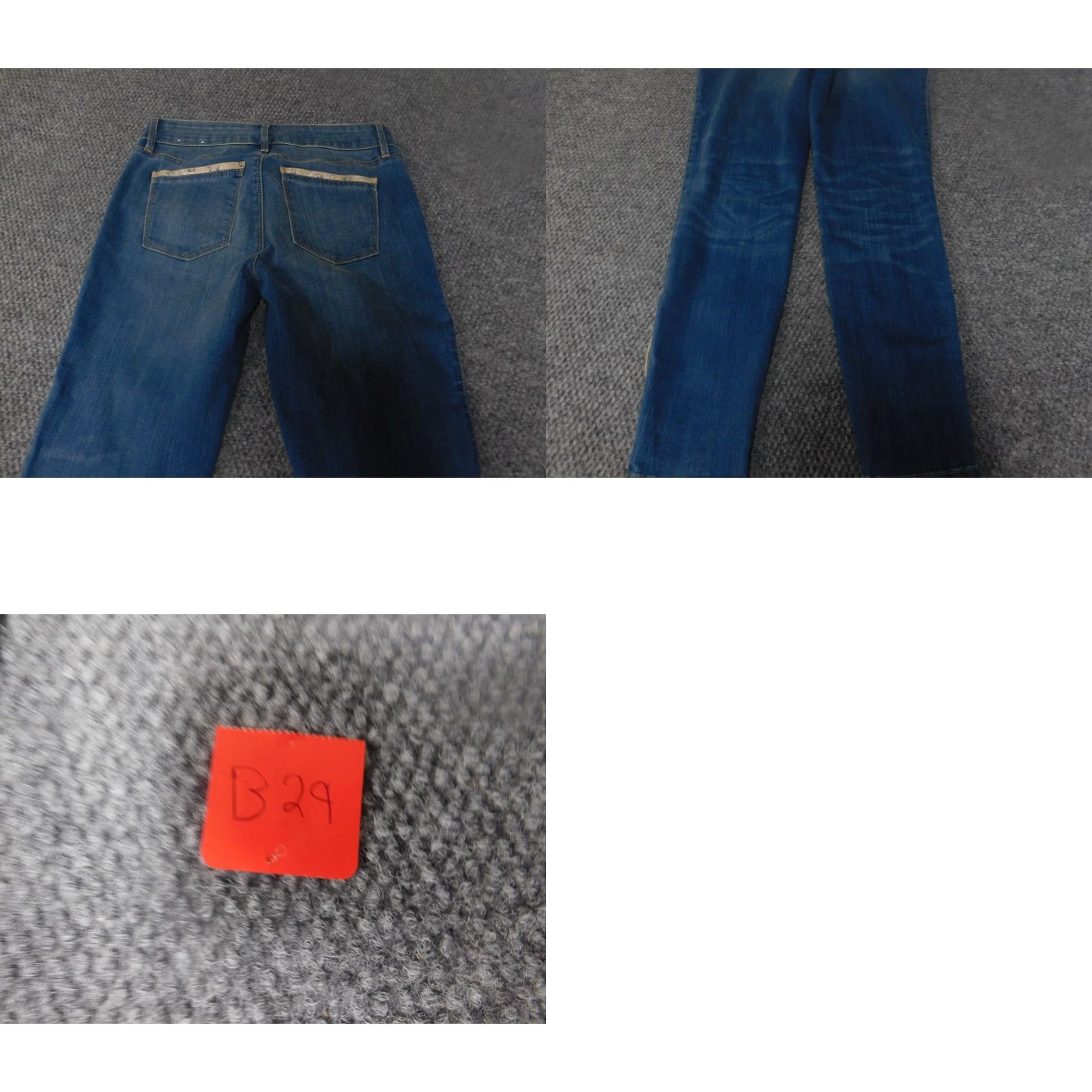 White House Black Market White House Black Market Jeans Womens 4 Blue Skinny Ankle Denim Zipper Pockets Regular Inseam 28in Cotton Blend Spandex Size 27" / US 4 / IT 40 - 9 Thumbnail