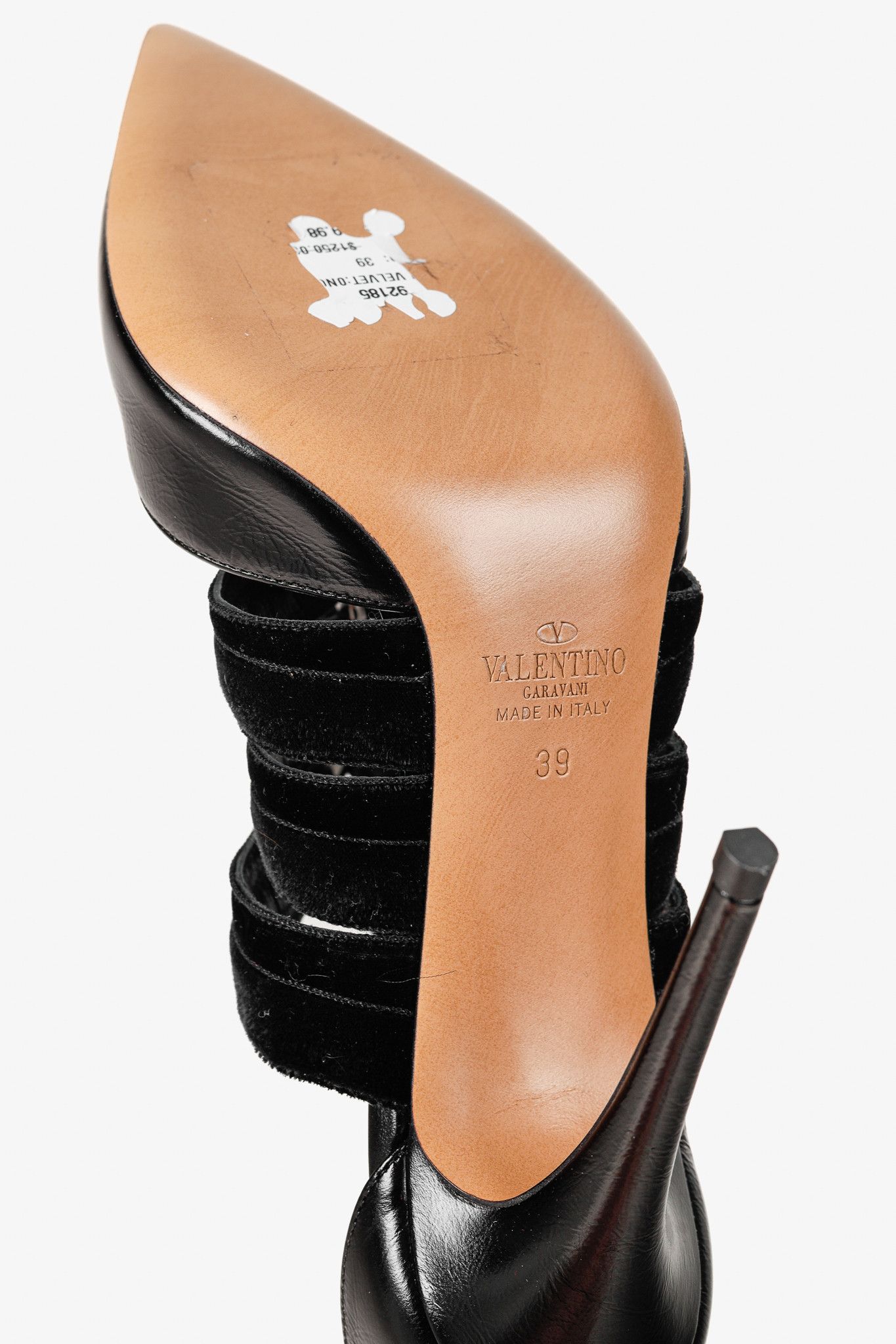 Valentino Valentino Garavani Velvet Straps Chain Leather Pumps Size US 8.5 / IT 38.5 - 5 Thumbnail