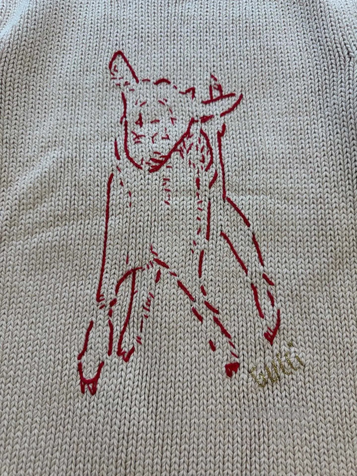 Gucci gucci animal embroidered knit sweater. Size US XL / EU 56 / 4 - 6 Thumbnail