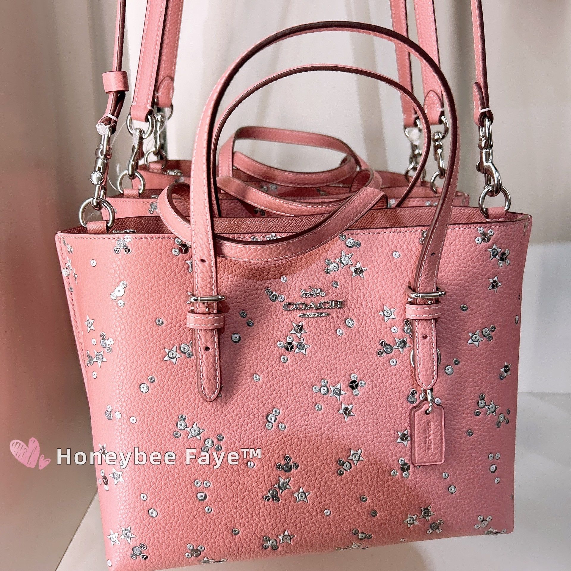 Coach Mollie Tote Bag 25 With Star Print CCV87 Size ONE SIZE - 2 Thumbnail