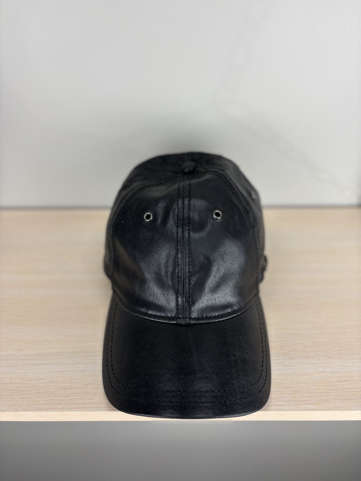Leather × Stetson Mens leather cap Stetson Color Black Size ONE SIZE - 3 Thumbnail