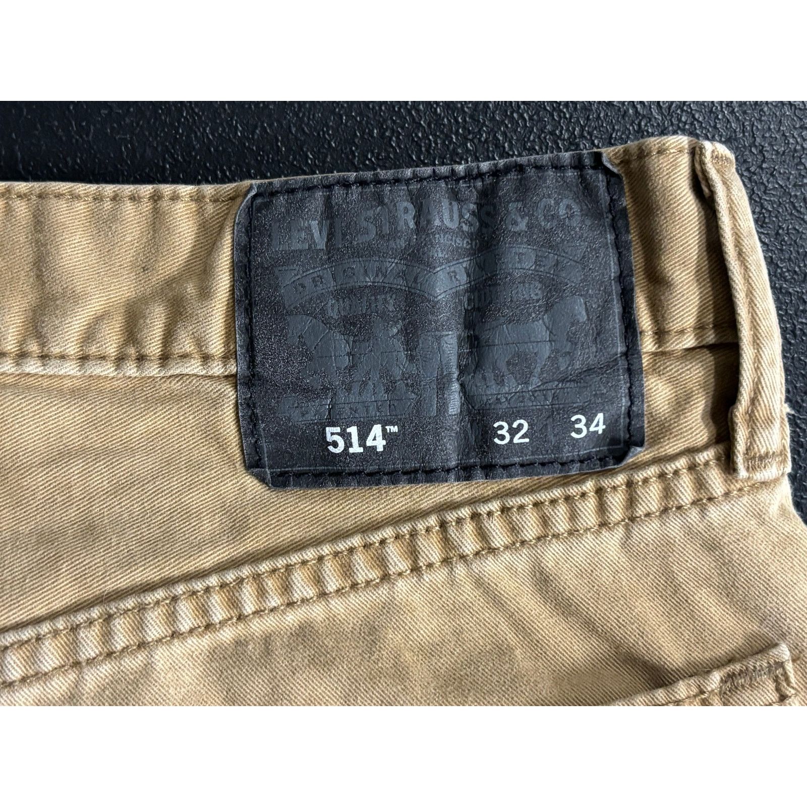 Levi's Levi’s 514 Straight Fit Khaki Jeans Men’s 32x34 Tan Casual Size US 32 / EU 48 - 8 Thumbnail