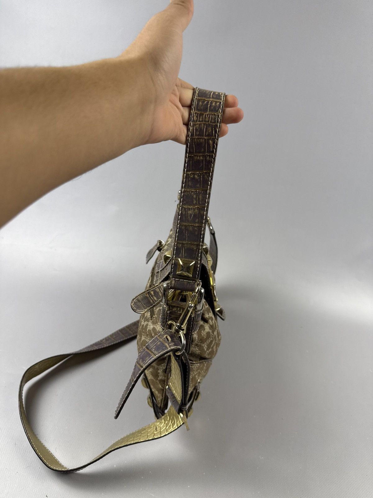 Guess Guess vintage handbag crossbody gold iconic model Size ONE SIZE - 4 Thumbnail