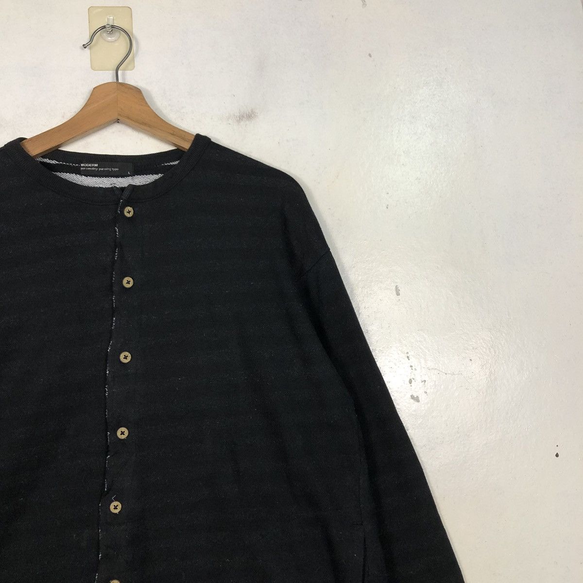 Issey Miyake 📌Vintage Snap Button Cardigan Moderm Blanket Striped Size US L / EU 52-54 / 3 - 8 Thumbnail