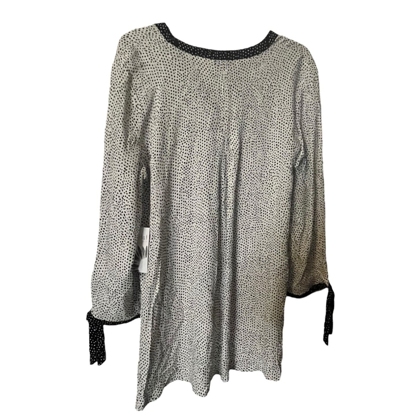 Habitat Habitat polka dot Tie Sleeve Button Up Top Size M 33808 Size M / US 6-8 / IT 42-44 - 2 Thumbnail