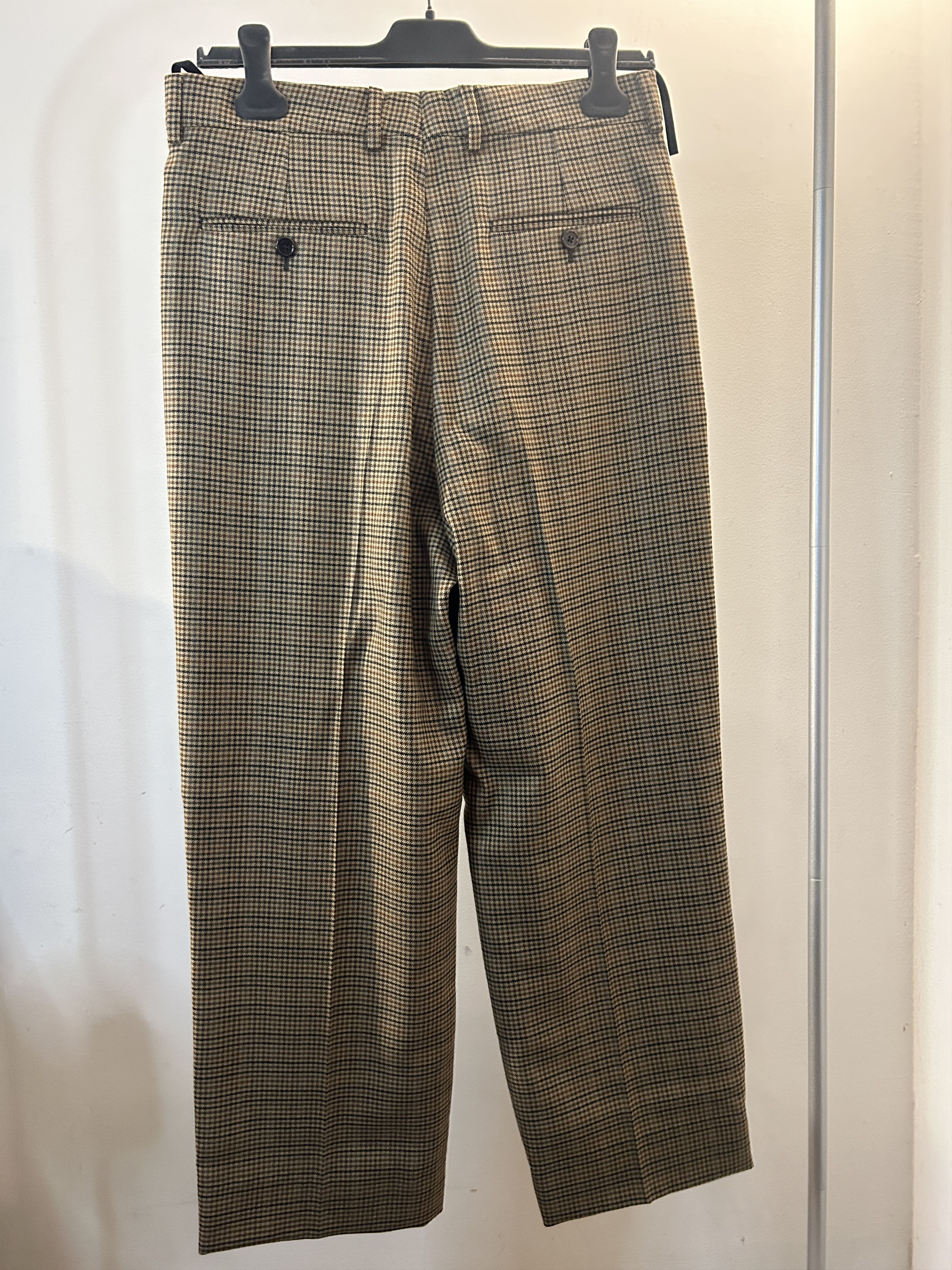 Celine CELINE HOMME Slim-Fit FlaredPrinceofWalesCheckedTrousers Size US 30 / EU 46 - 3 Thumbnail
