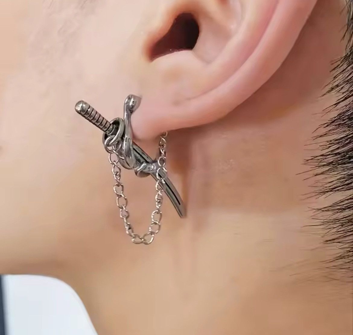 Vintage Katana Sword Drop Earring Size ONE SIZE - 1 Thumbnail
