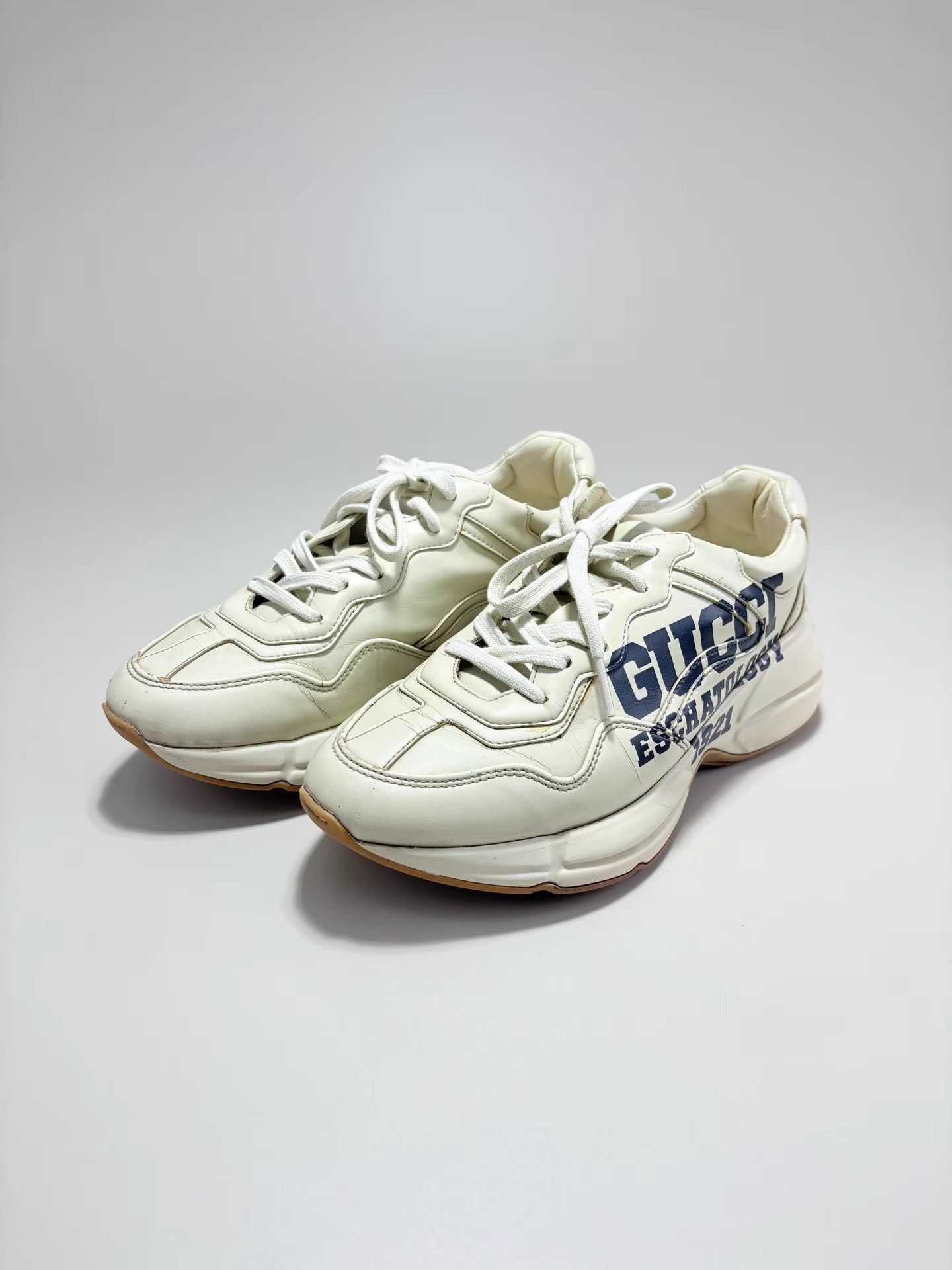 GUCCI 25th Anniversary Logo Print Dad Sneakers K1