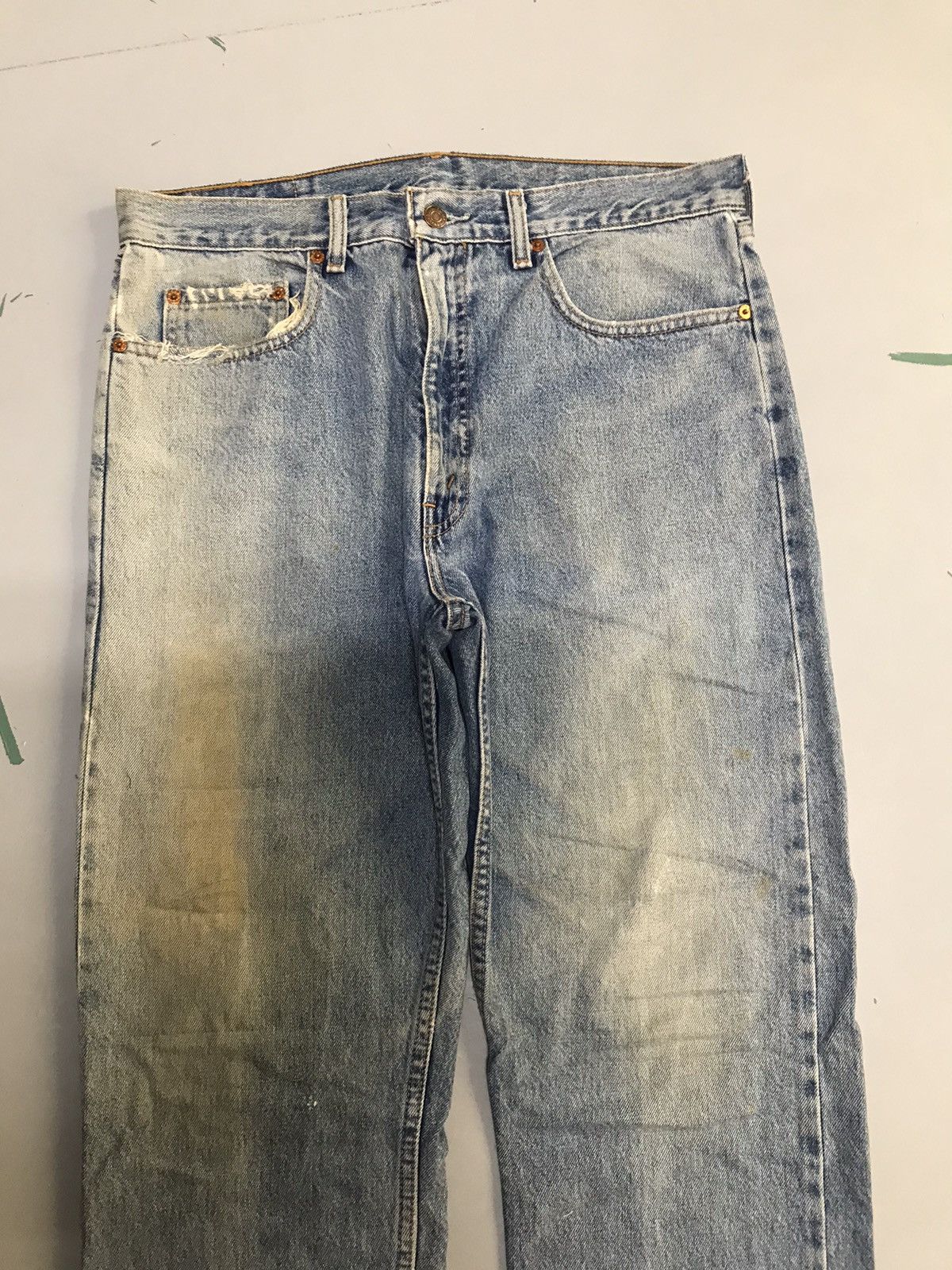 Levi's Vintage Levi’s 615 orange tab damaged denim Size US 36 / EU 52 - 5 Thumbnail