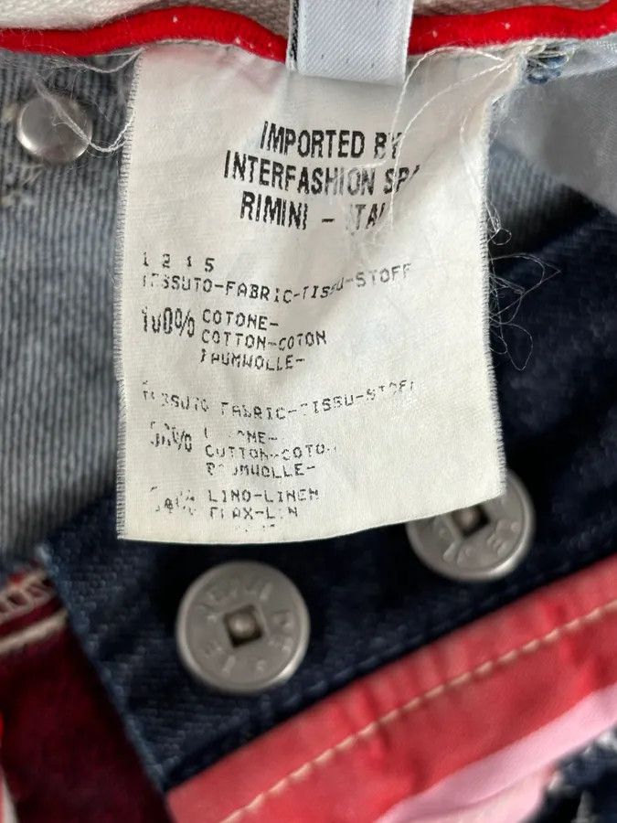 Marithe + Francois Girbaud 2000s Marithé + François Girbaud Multi-Patchwork Design Blue Denim Jeans Size 26" / US 2 / IT 38 - 14 Thumbnail