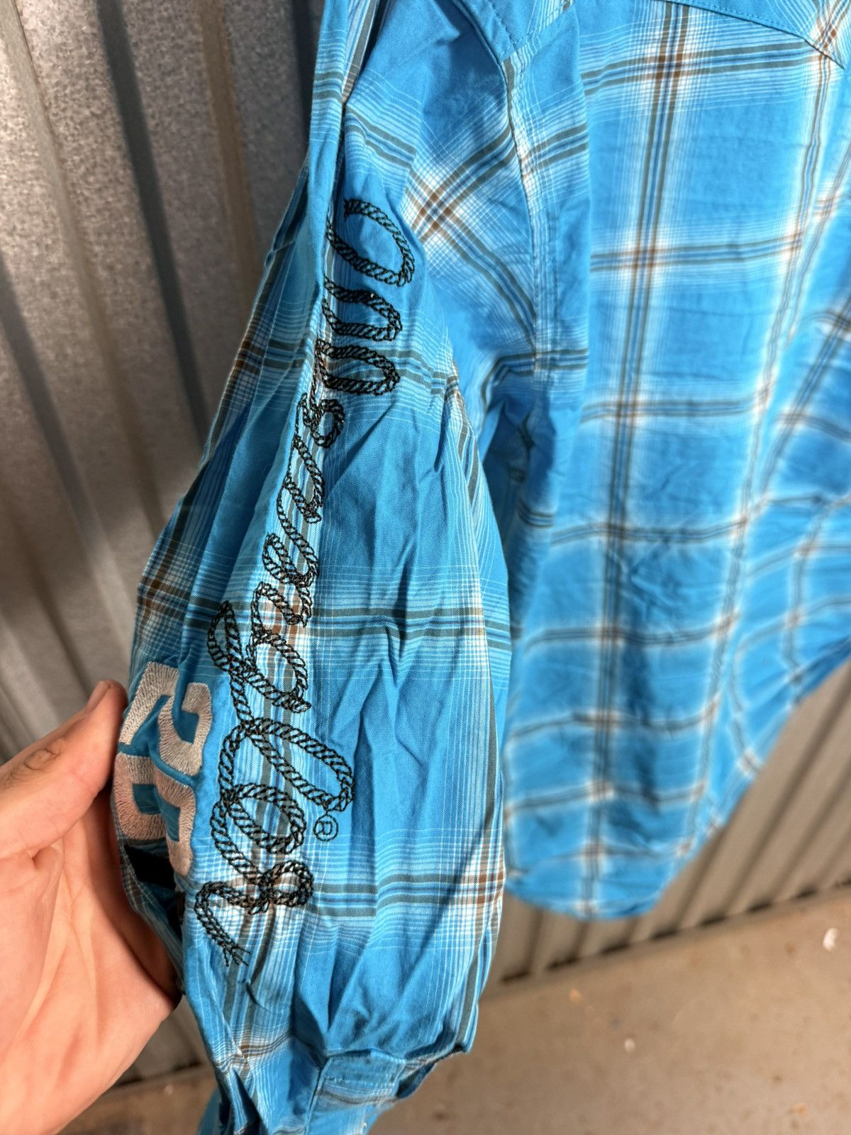 Wrangler Wrangler 20x Western Rodeo Embroidered Pearl Snap Shirt Size US M / EU 48-50 / 2 - 11 Thumbnail