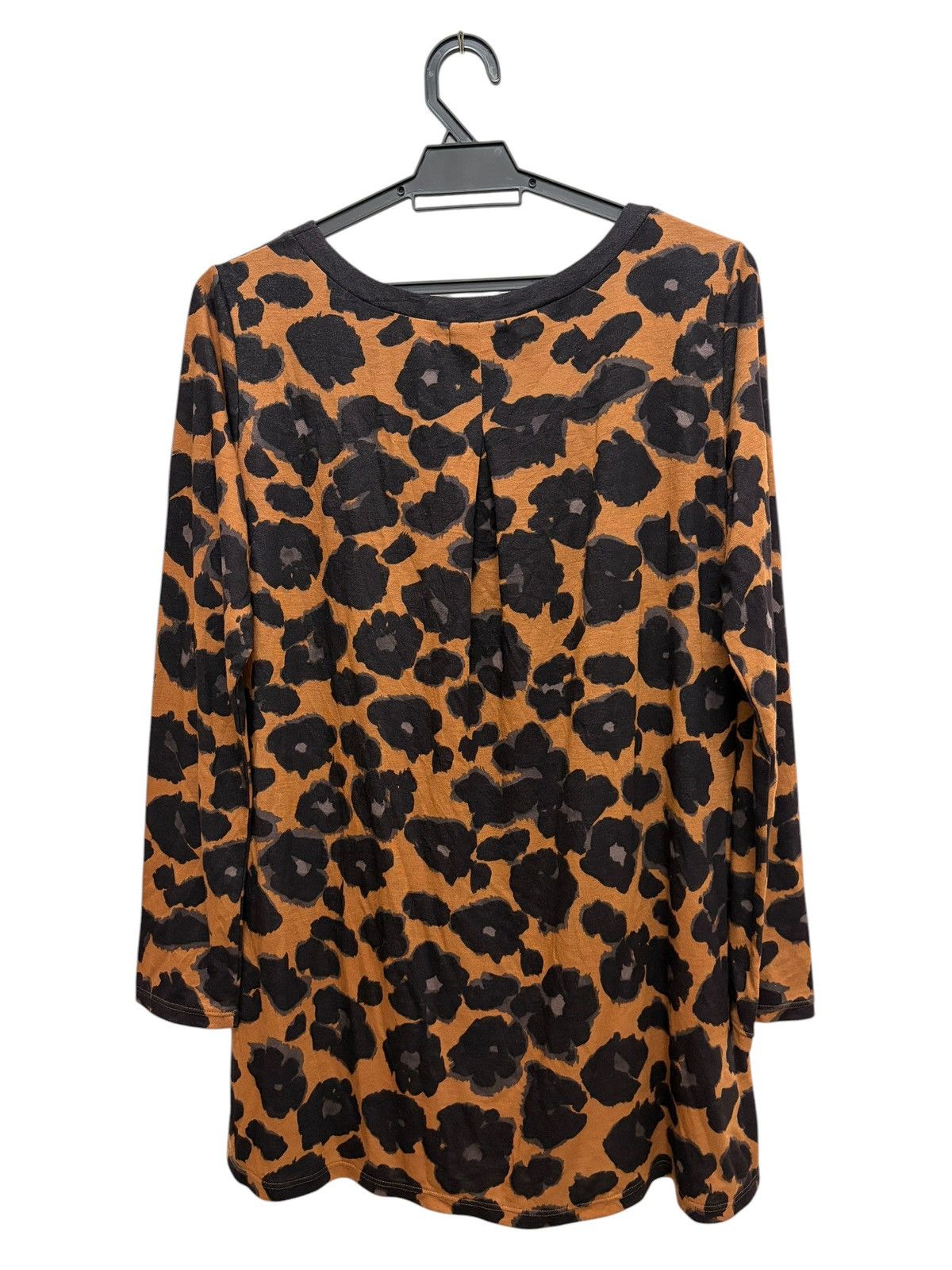 Krizia WILD 🐆 EVEX BY KRIZIA TENCEL LEOPARD PRINTED FLOWLY TOP Size M / US 6-8 / IT 42-44 - 2 Thumbnail